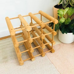 Vintage Richard Nissen Beechwood Wine Rack