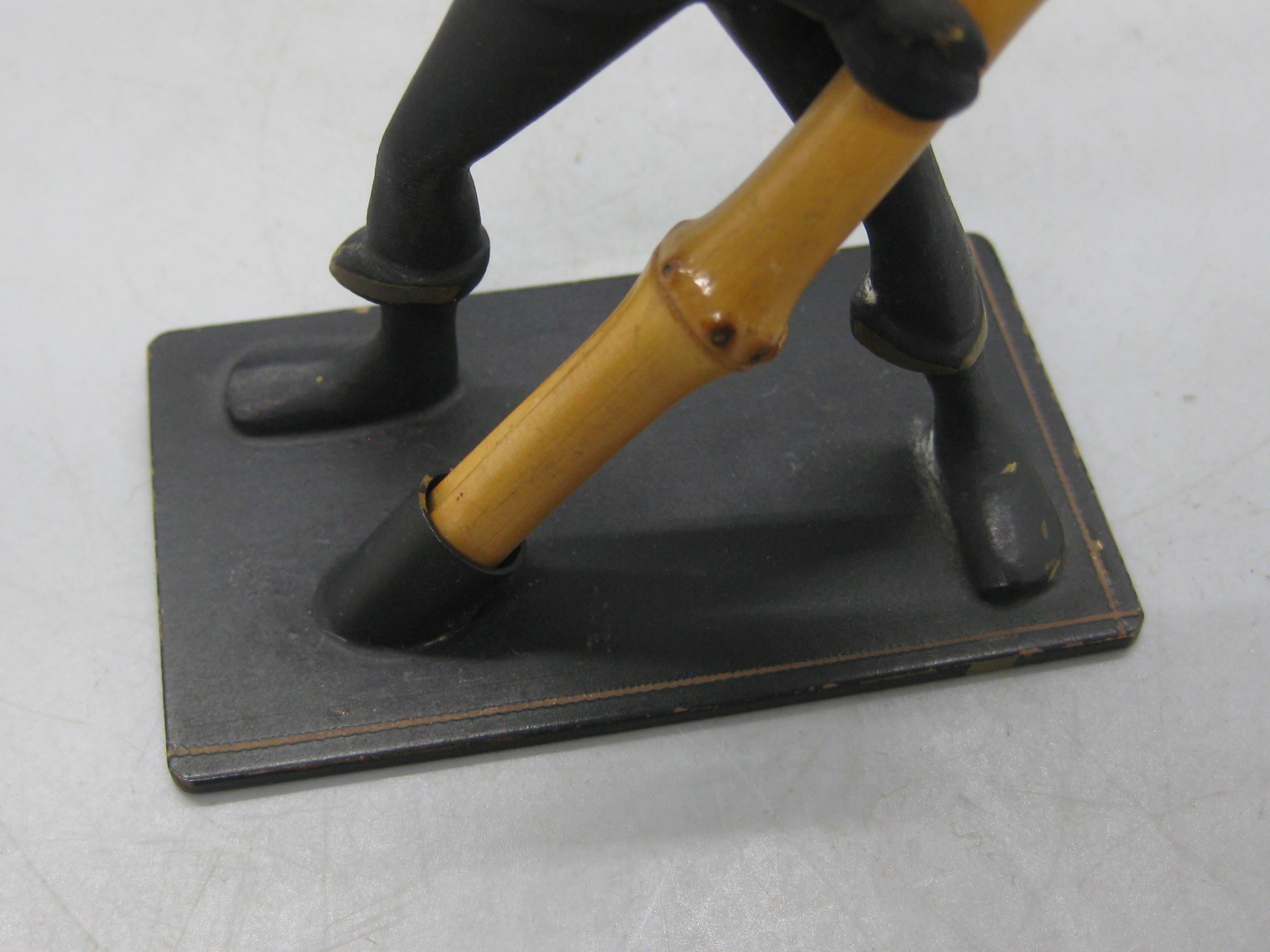 Vintage Richard Rohac Austriaco Vienna Bronze Uomo Asiatico con Figura di Bambù Statua in vendita 14