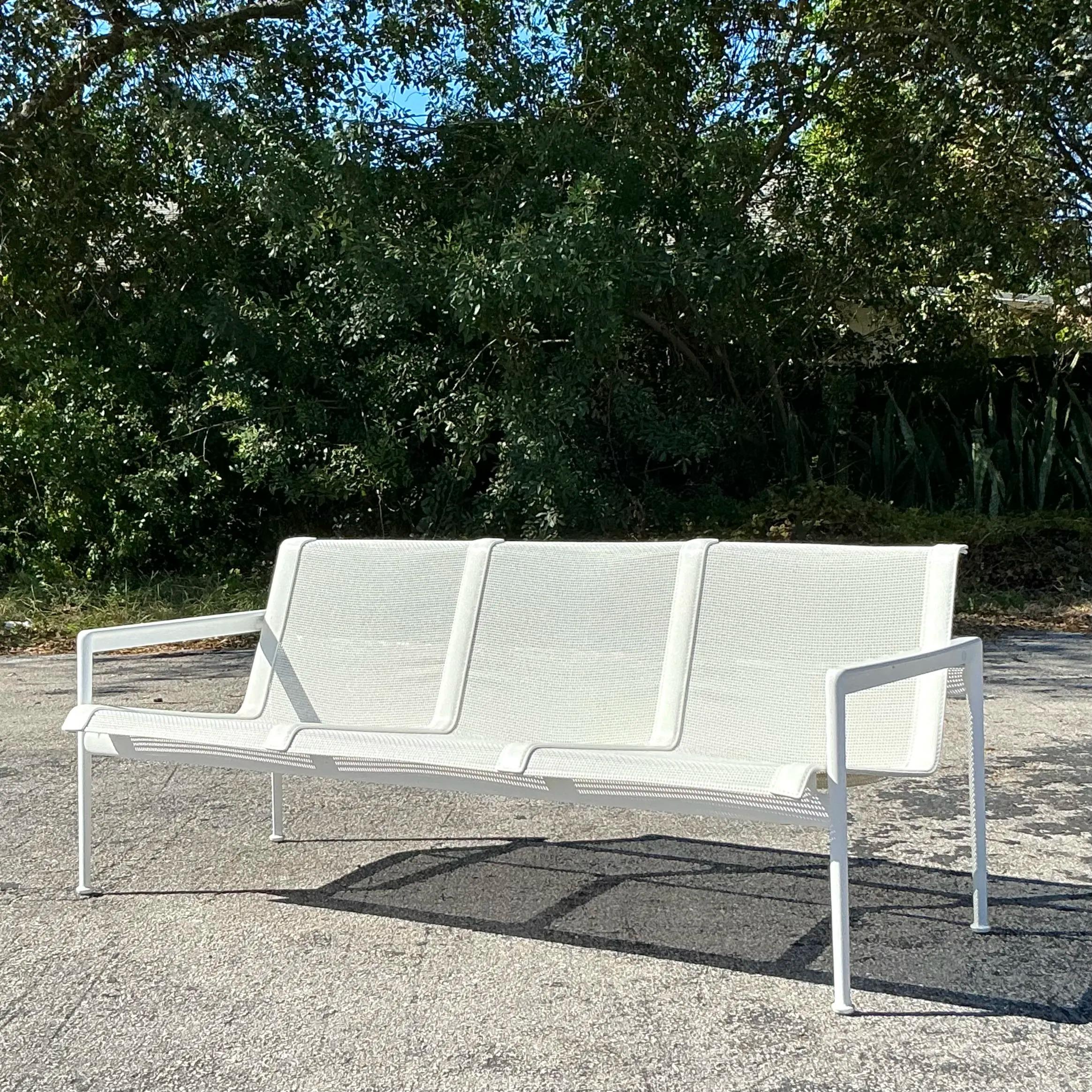 Mid-Century Modern Vintage Richard Schultz 1966 3 Seat Sofa