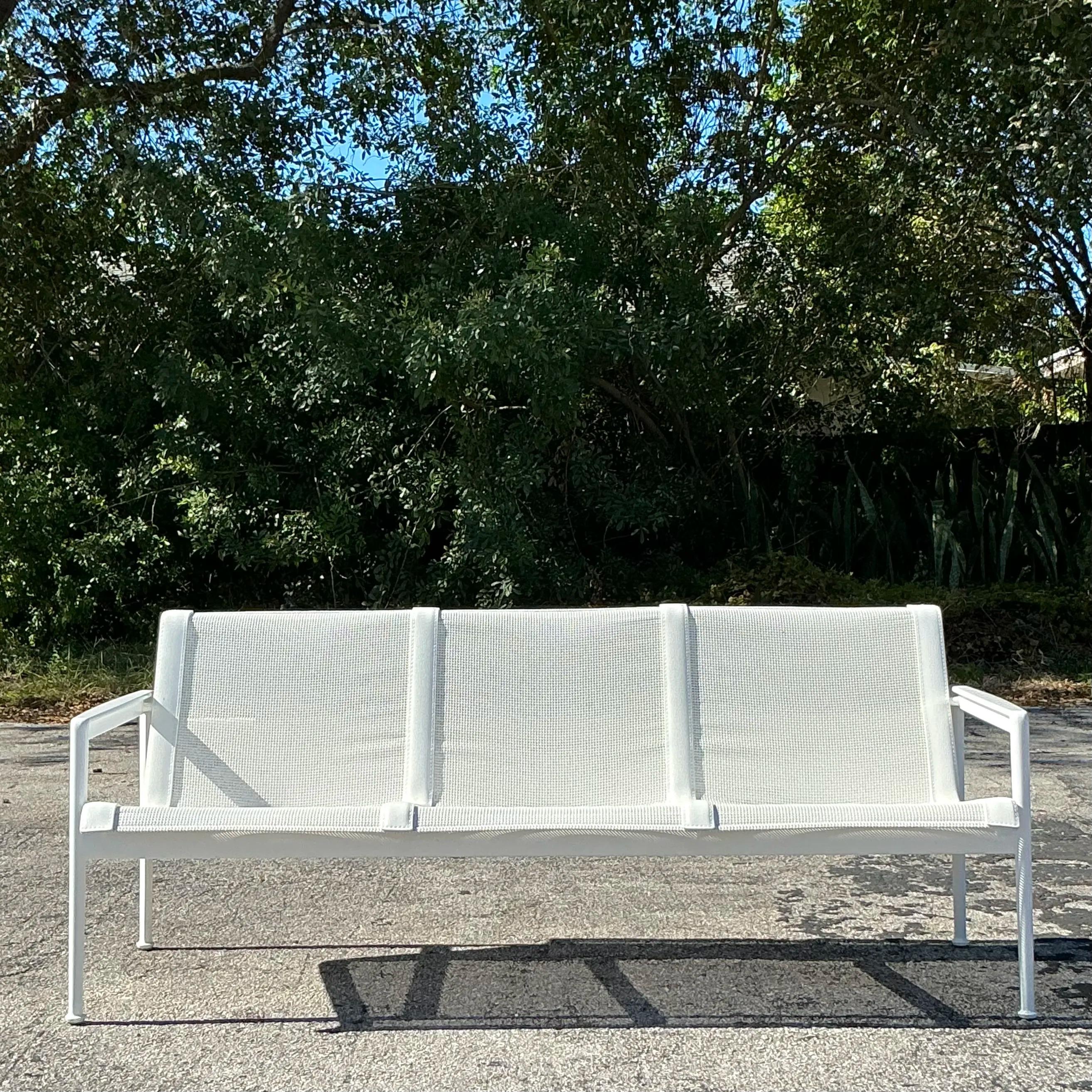 20th Century Vintage Richard Schultz 1966 3 Seat Sofa
