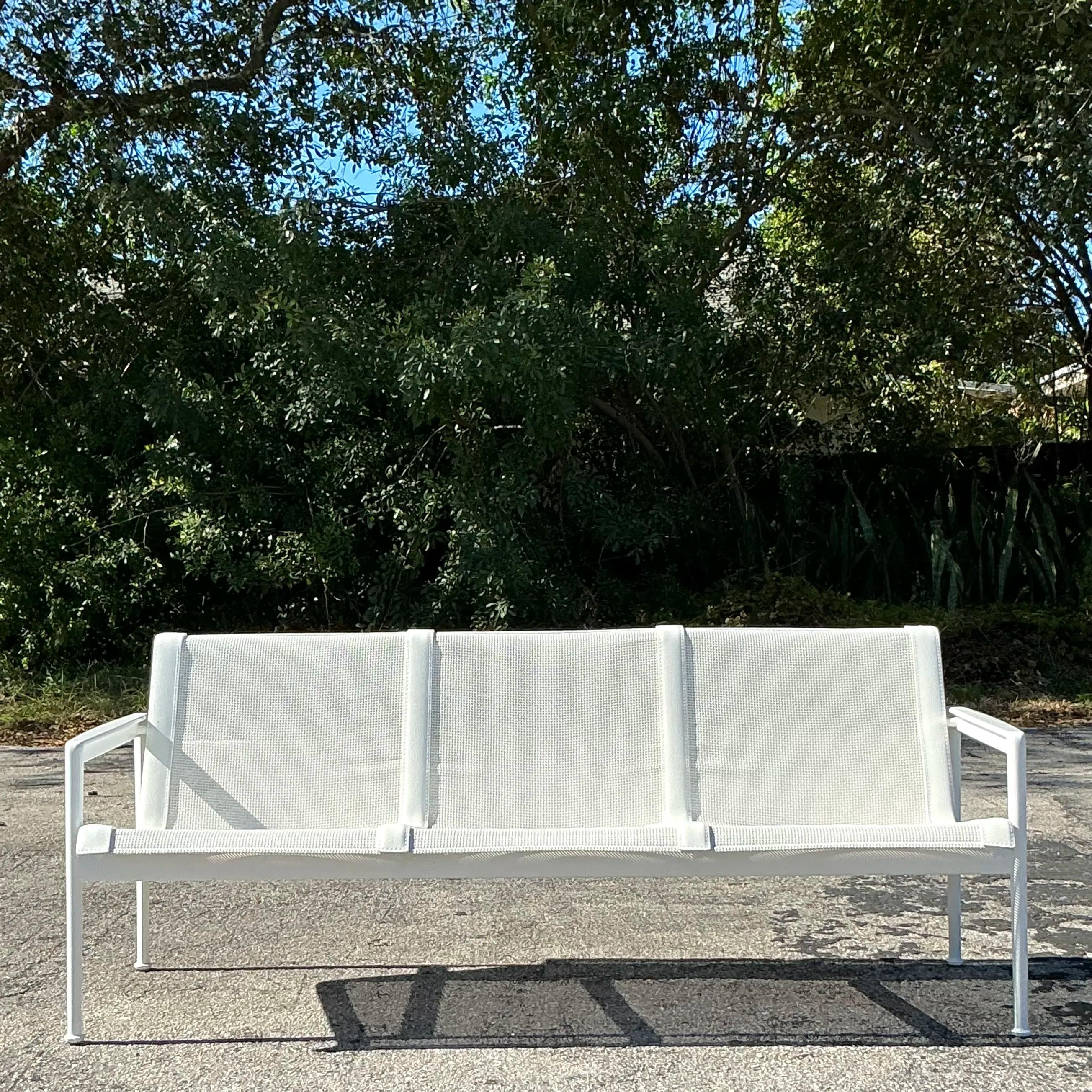Vintage Richard Schultz 1966 3 Seat Sofa 1