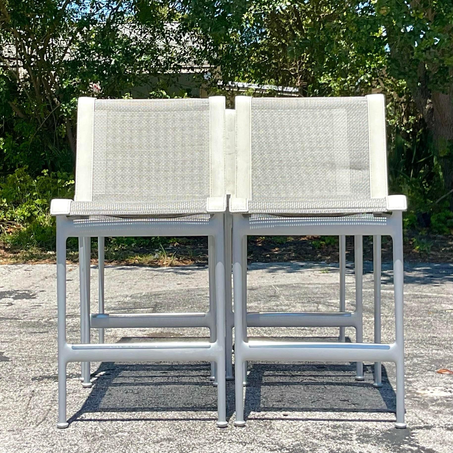 20ième siècle Table de salle à manger vintage Richard Schultz et 4 chaises en vente