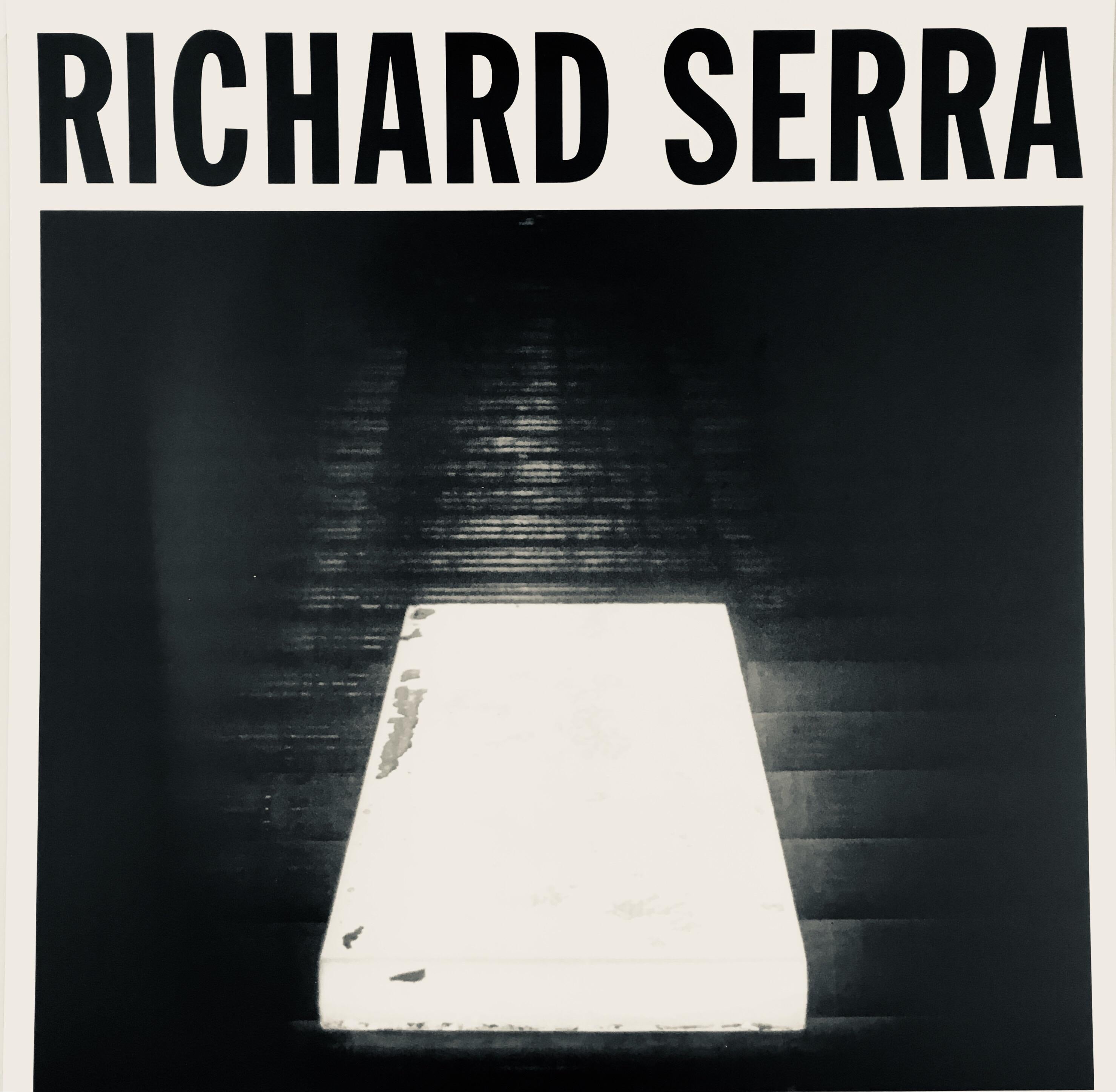 Vintage Richard Serra Exhibit Poster In Good Condition In Brooklyn, NY