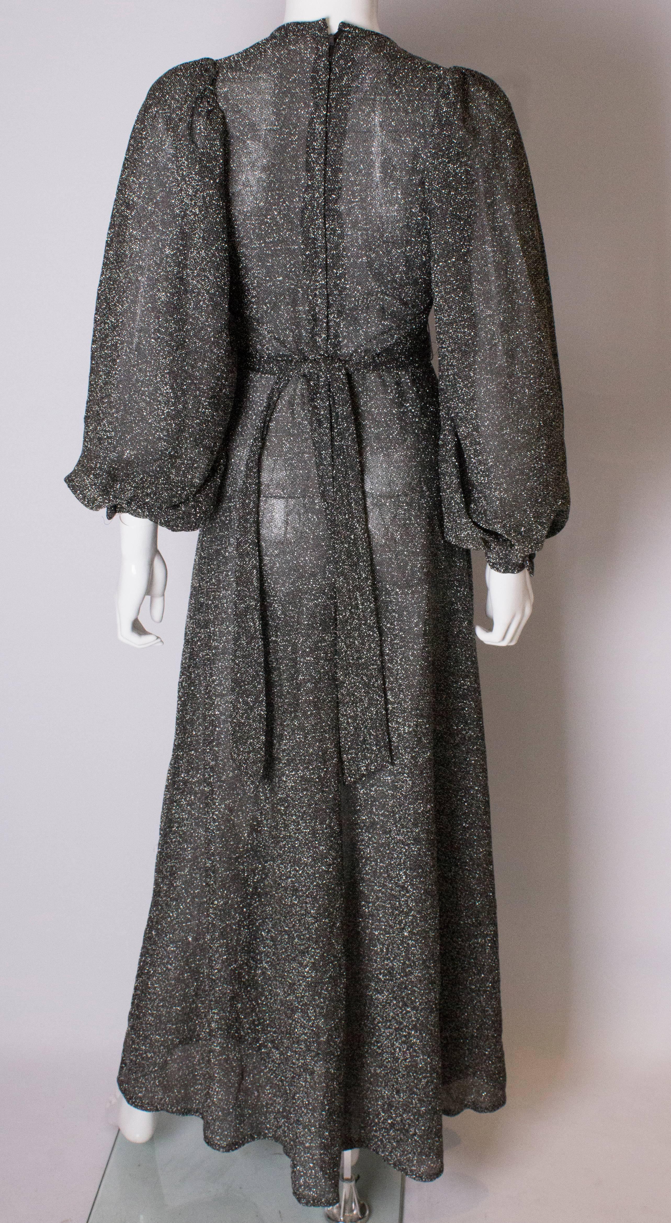 Vintage Richard Shop Long  Lurex Gown 2