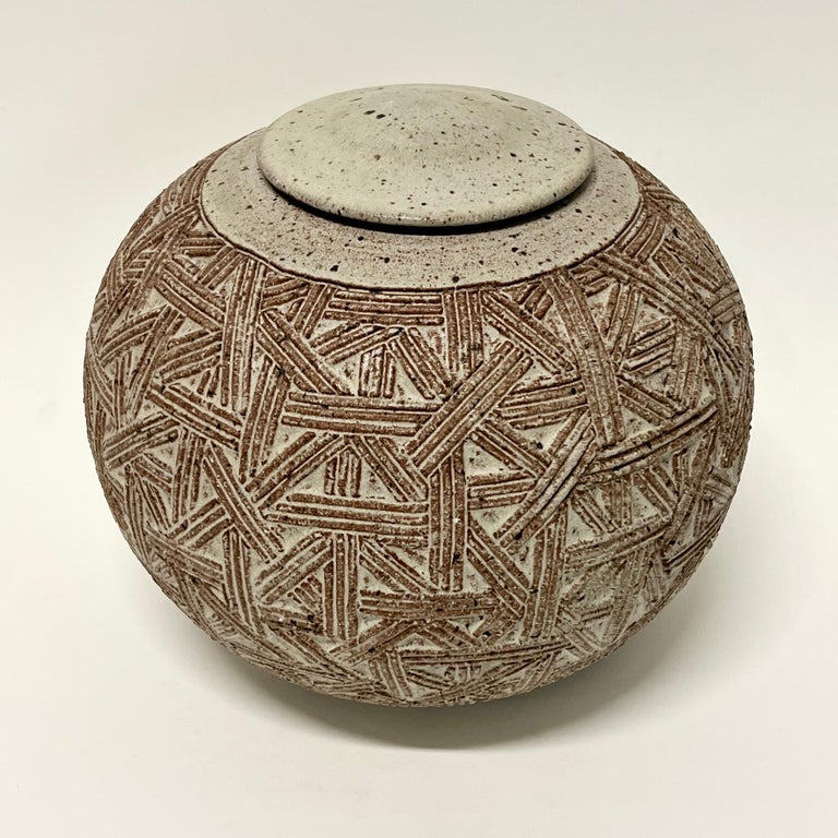 Vintage Richard Tuck Lidded Vessel, circa 1970s For Sale at 1stDibs