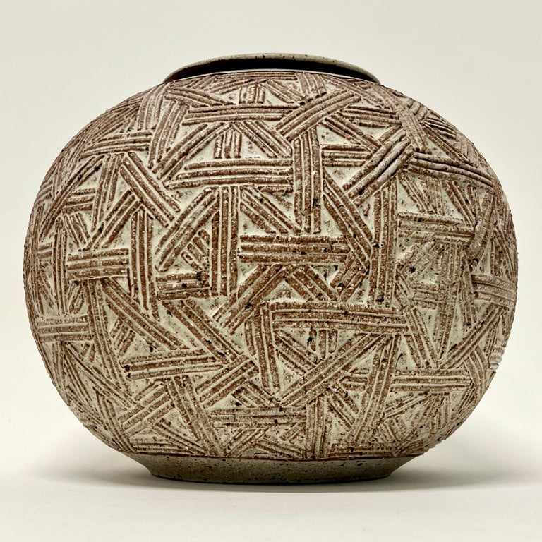 Vintage Richard Tuck Lidded Vessel, circa 1970s For Sale at 1stDibs