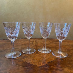 Richardson British Sherry Crystal Glasses vintage