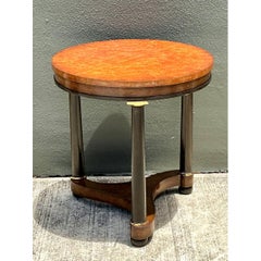 Vintage Richel Muebles Neoclassical Burl Side Table