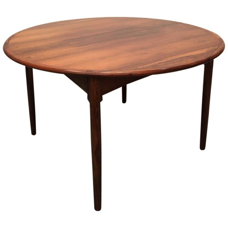 Vintage Rio Rosewood Extendable Dining Table by CJ Rosengaarden, Denmark, 1960s