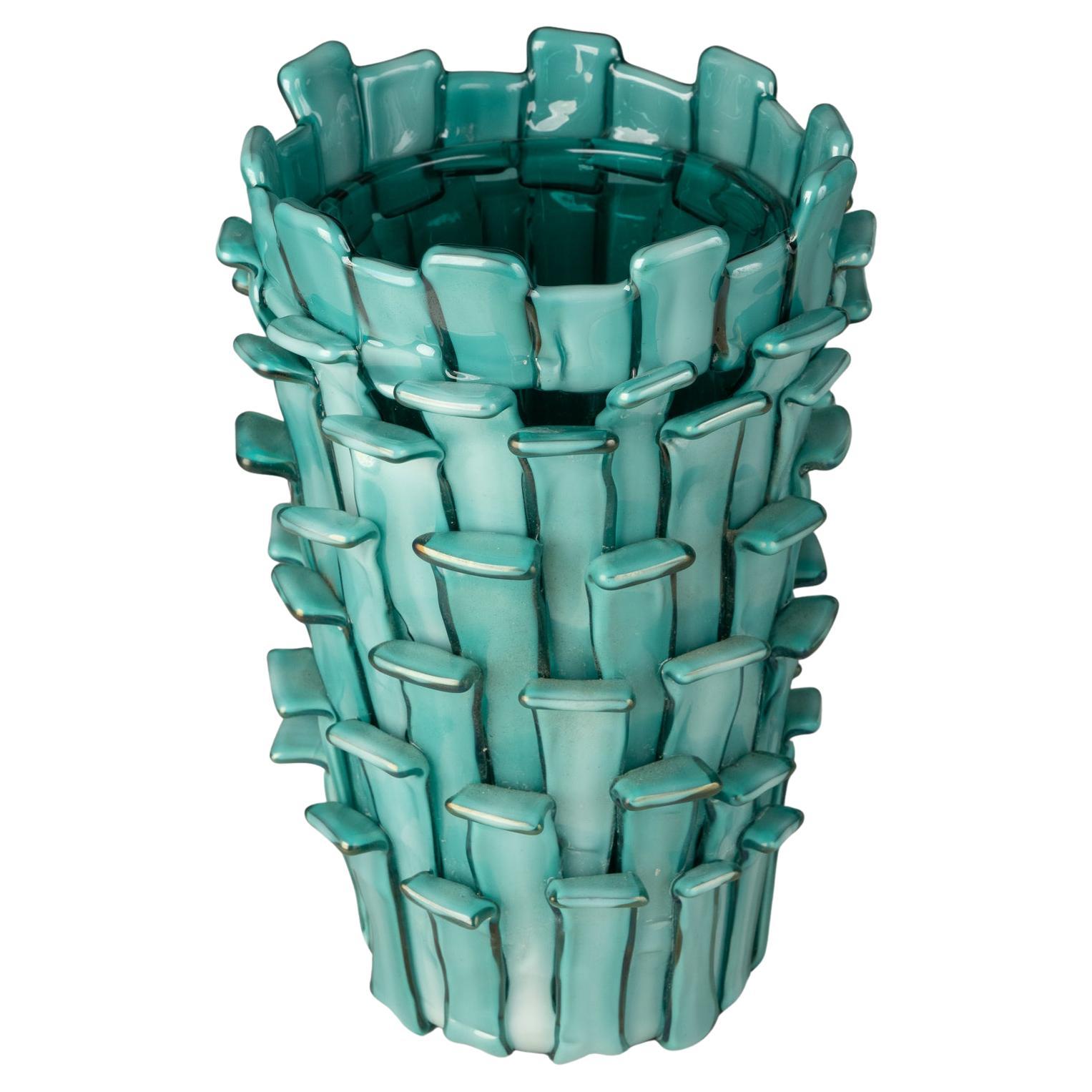 Vintage "Ritagli vase" by Fulvio Bianconi for Venini, 1993 limited edition