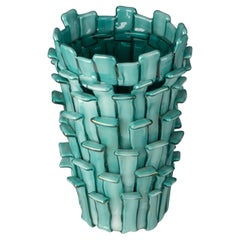 Vintage-Vase „Ritagli“ von Fulvio Bianconi für Venini, limitierte Auflage 1993