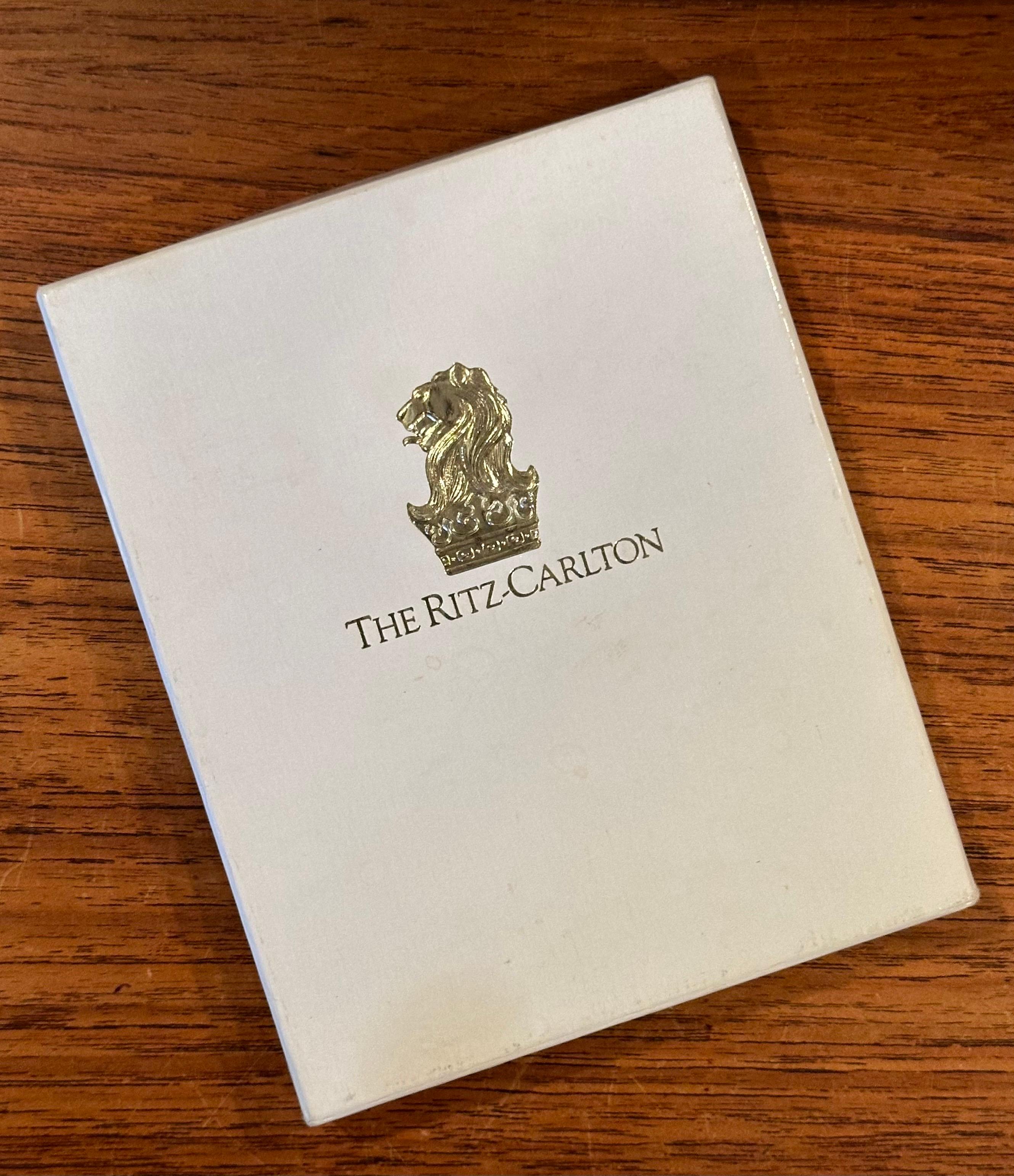 Vintage Ritz Carlton Address / Phone Book with Box For Sale 7
