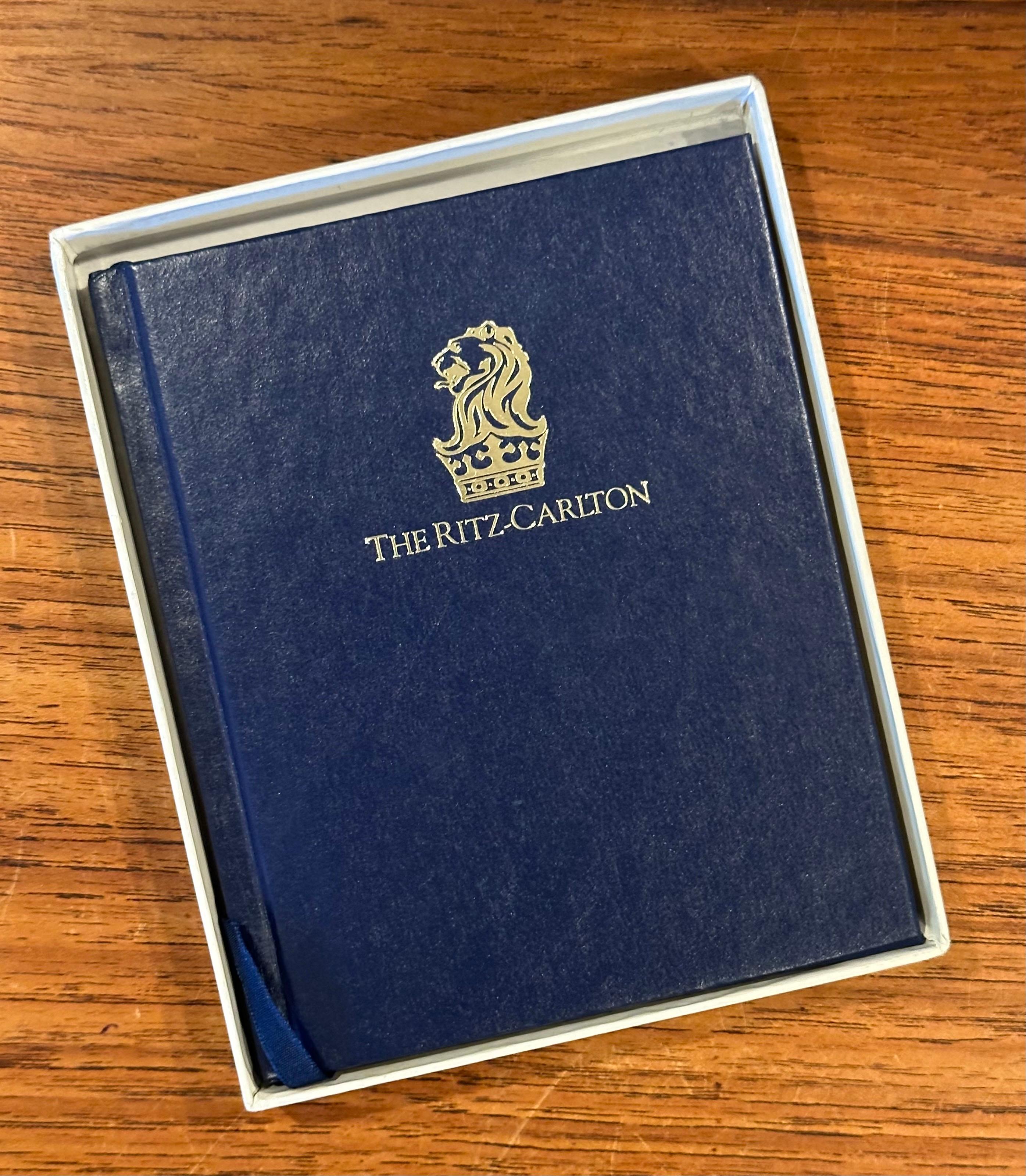 Vintage Ritz Carlton Address / Phone Book with Box For Sale 8