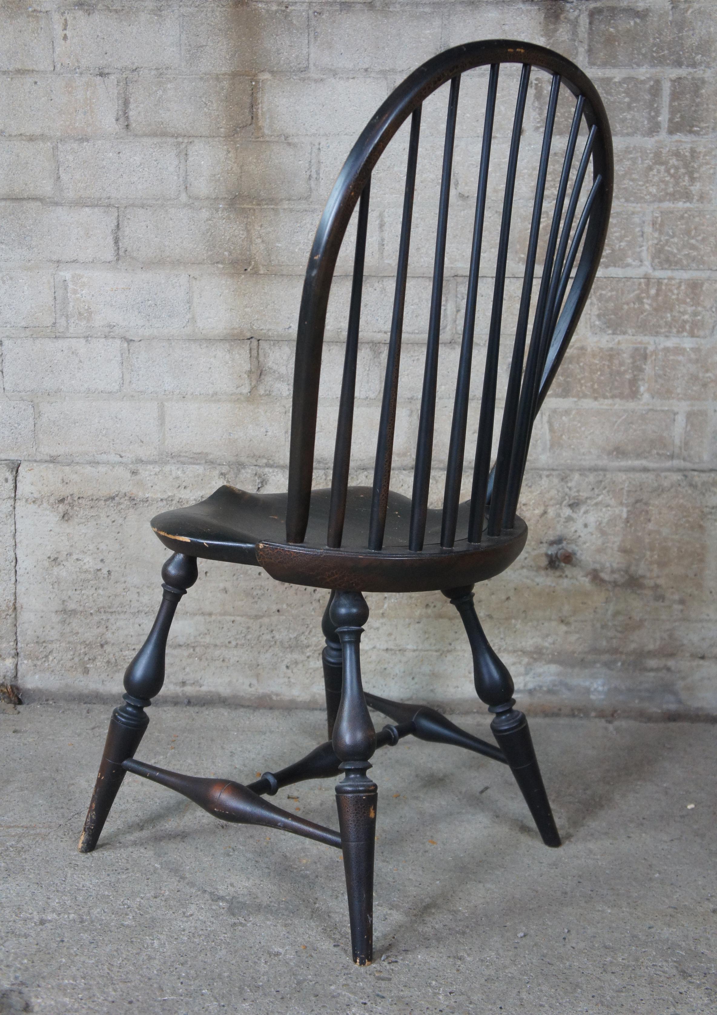 American Colonial Vintage River Bend Chair Co. Windsor Bow Back Colonial Desk Accent Side Chair