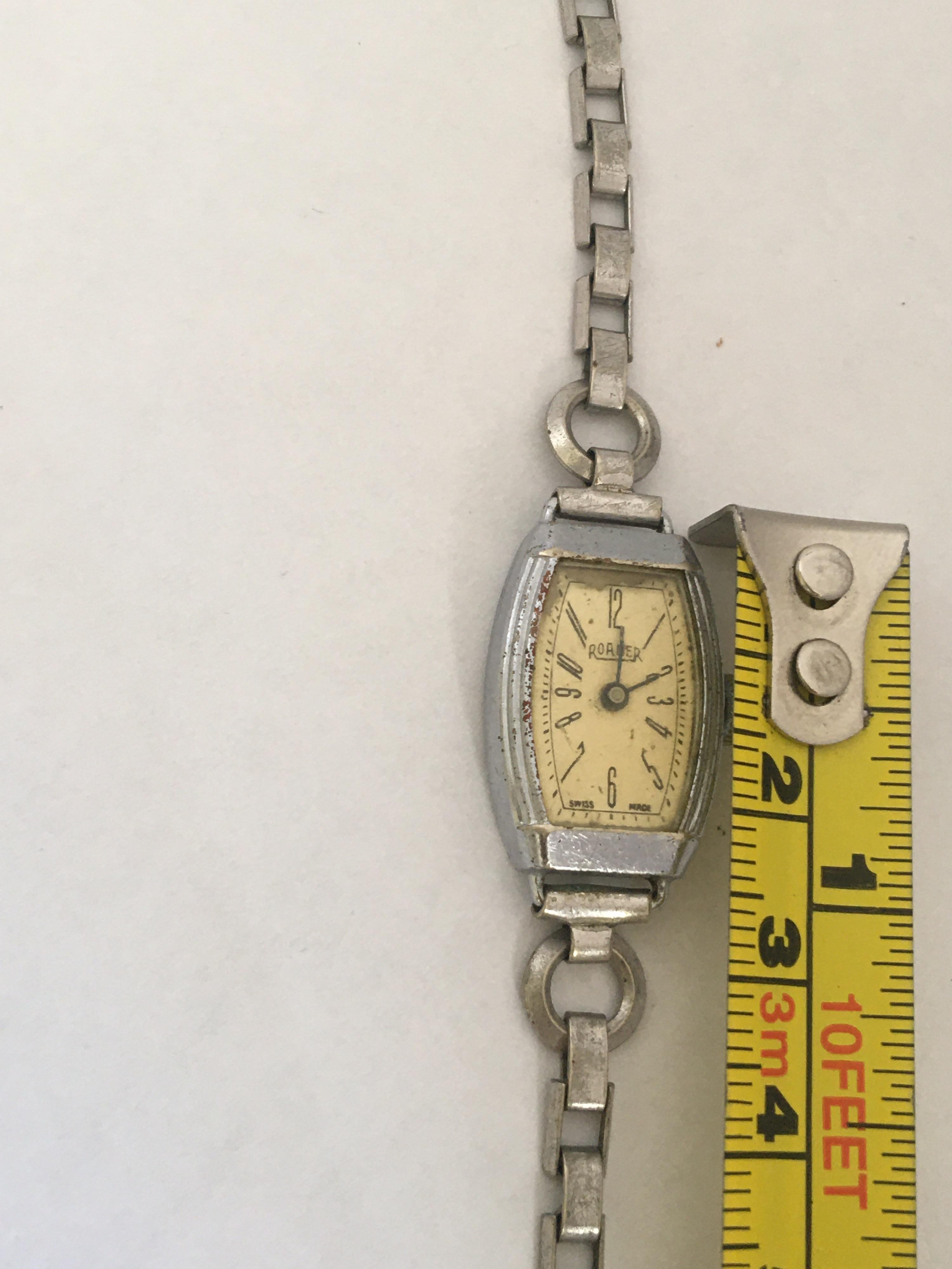 Vintage Roamer Ladies Mechanical Watch For Sale 4