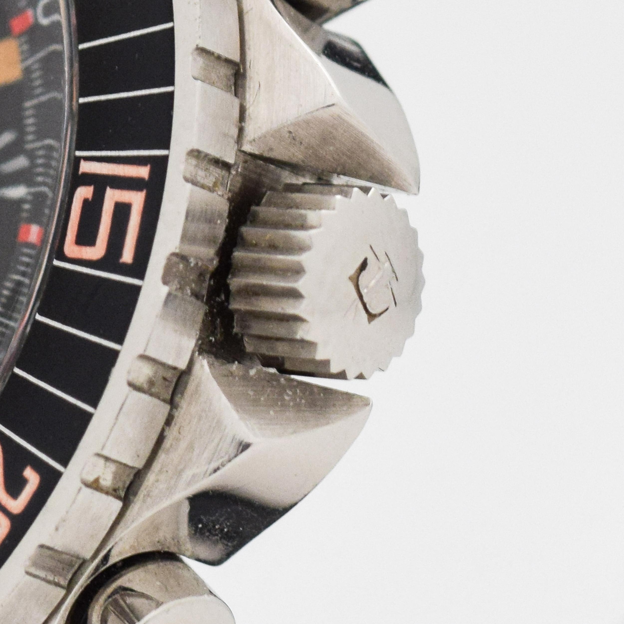 Vintage Roamer Stingray Chronograph Stainless Steel Watch, 1960s In Excellent Condition In Beverly Hills, CA