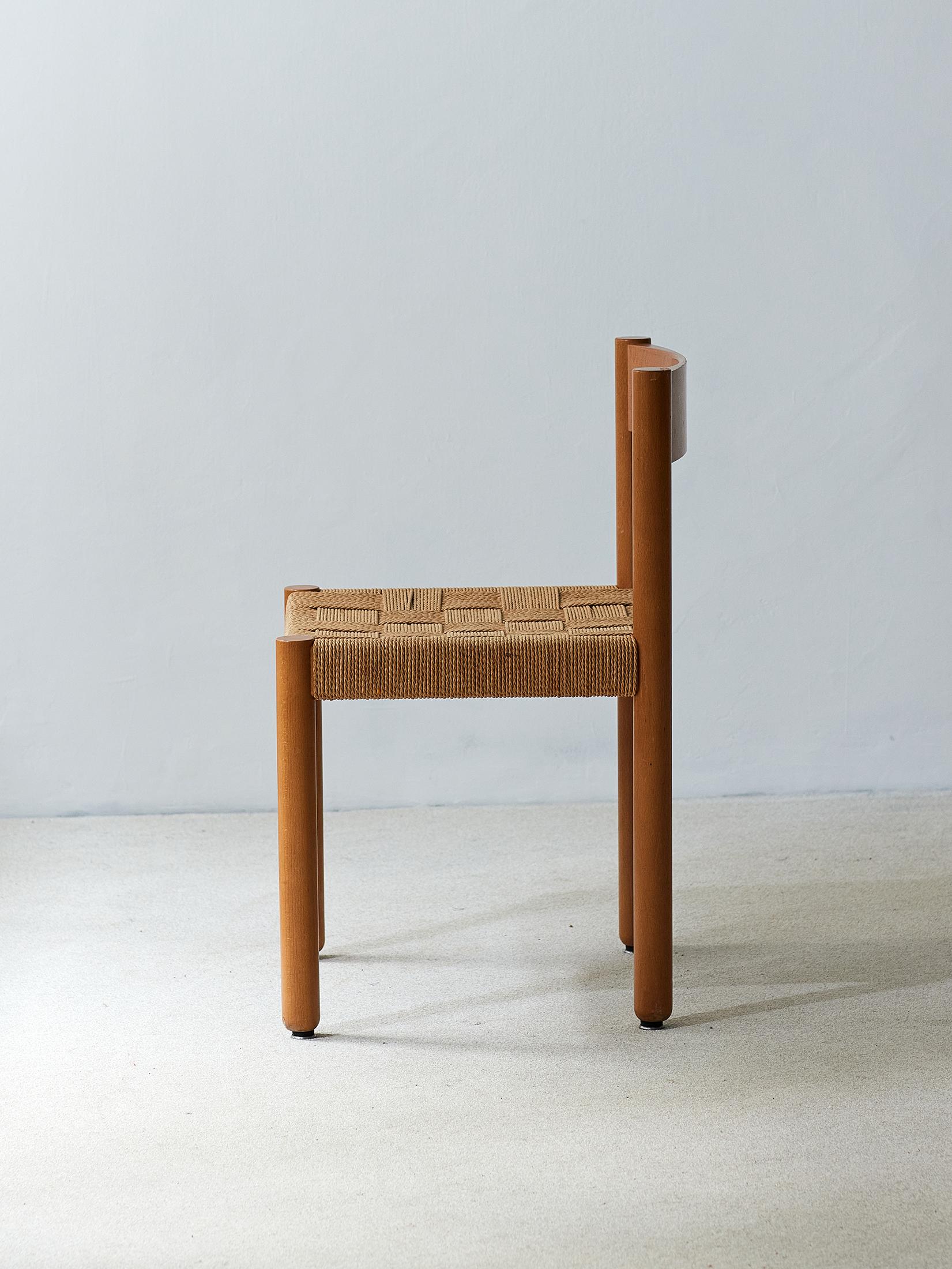 Vintage 6200 Model Chair by Robert and Trix Haussmann for Dietiker 1960's For Sale 3