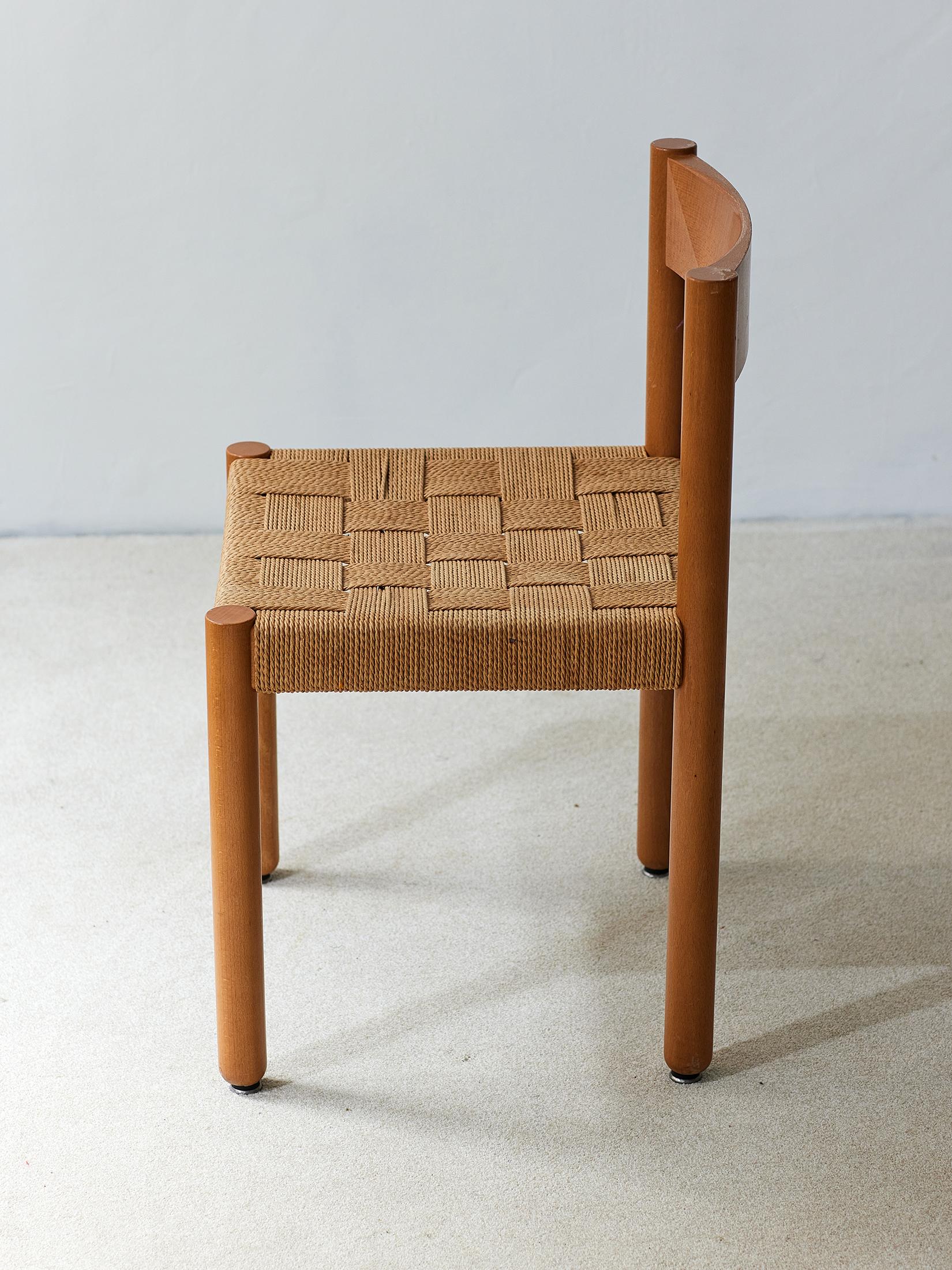 Mid-Century Modern Vintage 6200 Model Chair by Robert and Trix Haussmann for Dietiker 1960's For Sale