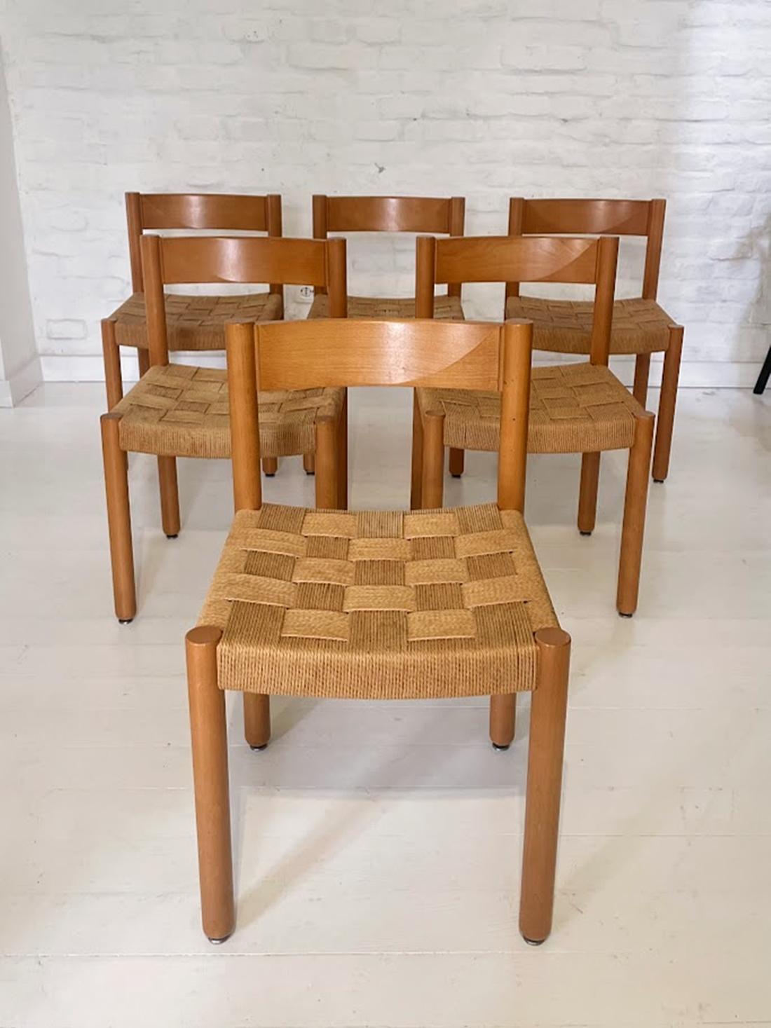 Mid-20th Century Vintage 6200 Model Chair by Robert and Trix Haussmann for Dietiker 1960's For Sale