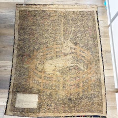 Vintage Robert Four French Aubusson Tapestry,  the Unicorn Rests in a Garden