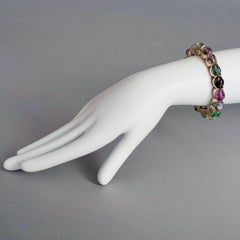Bracciale vintage con ciottoli di cristallo di florite di Robert Goossens