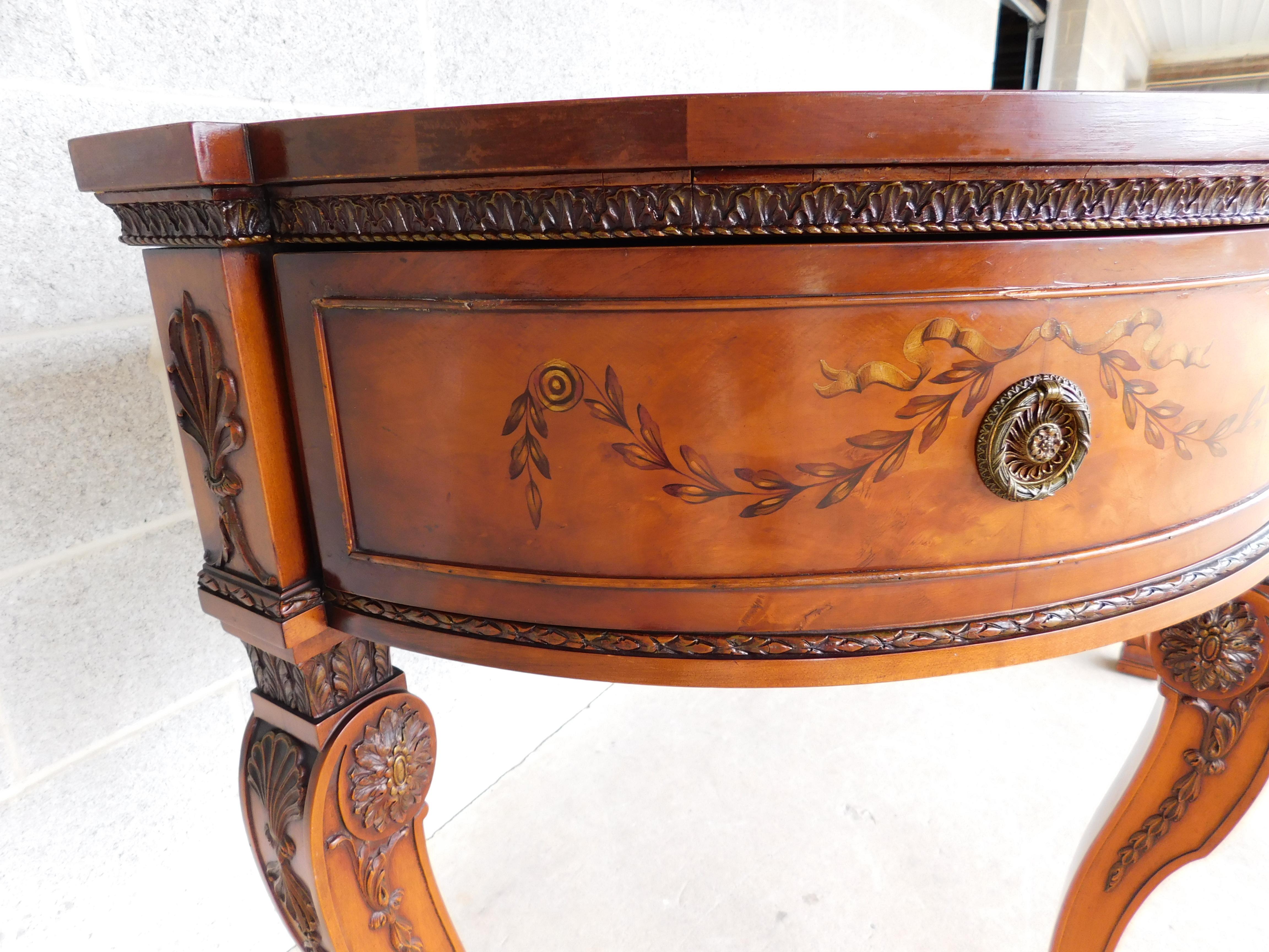 Vintage Robert Irwin Regency Adams Style Satinwood Sideboard 80