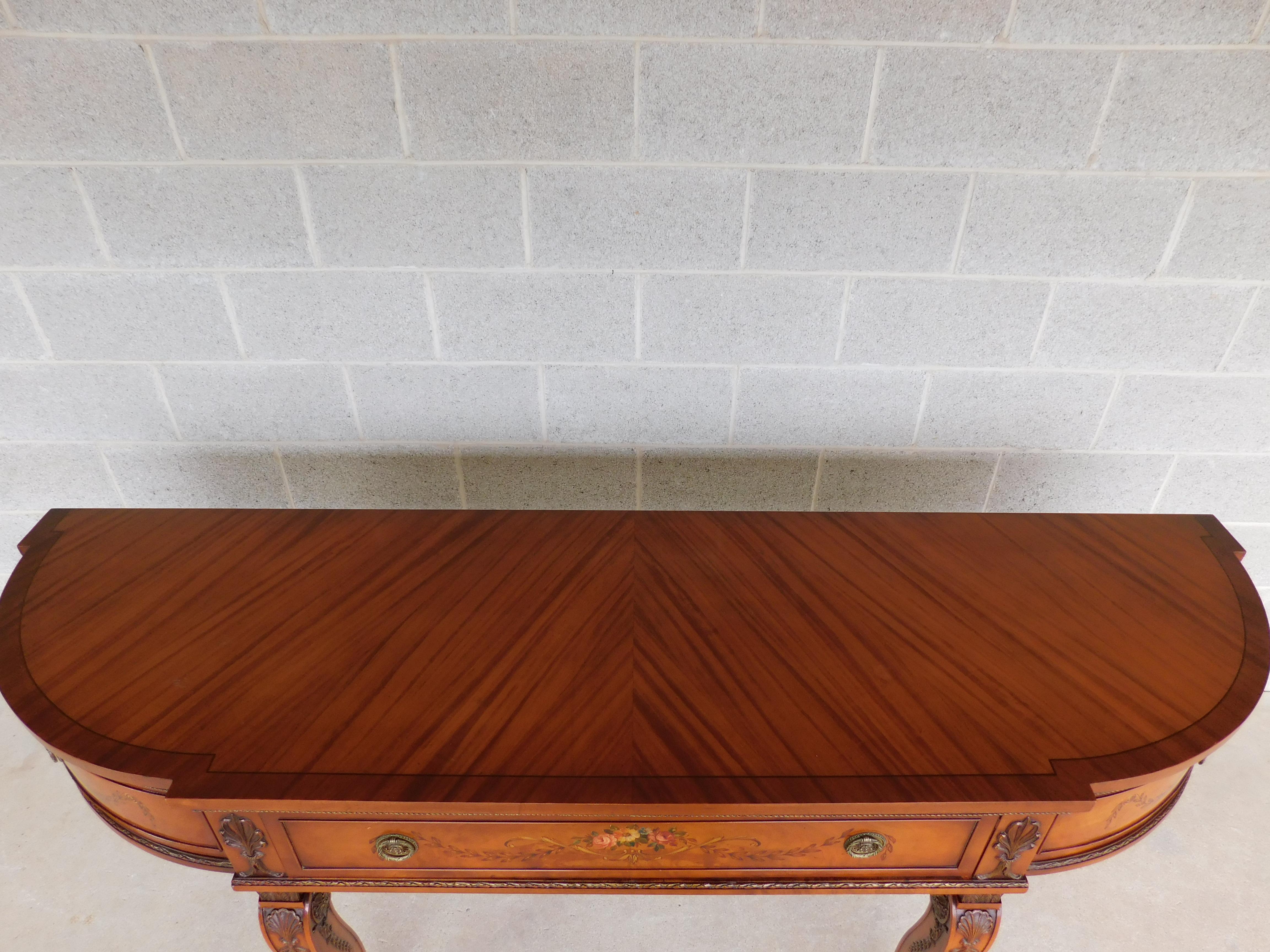 Vintage Robert Irwin Regency Adams Style Satinwood Sideboard 80