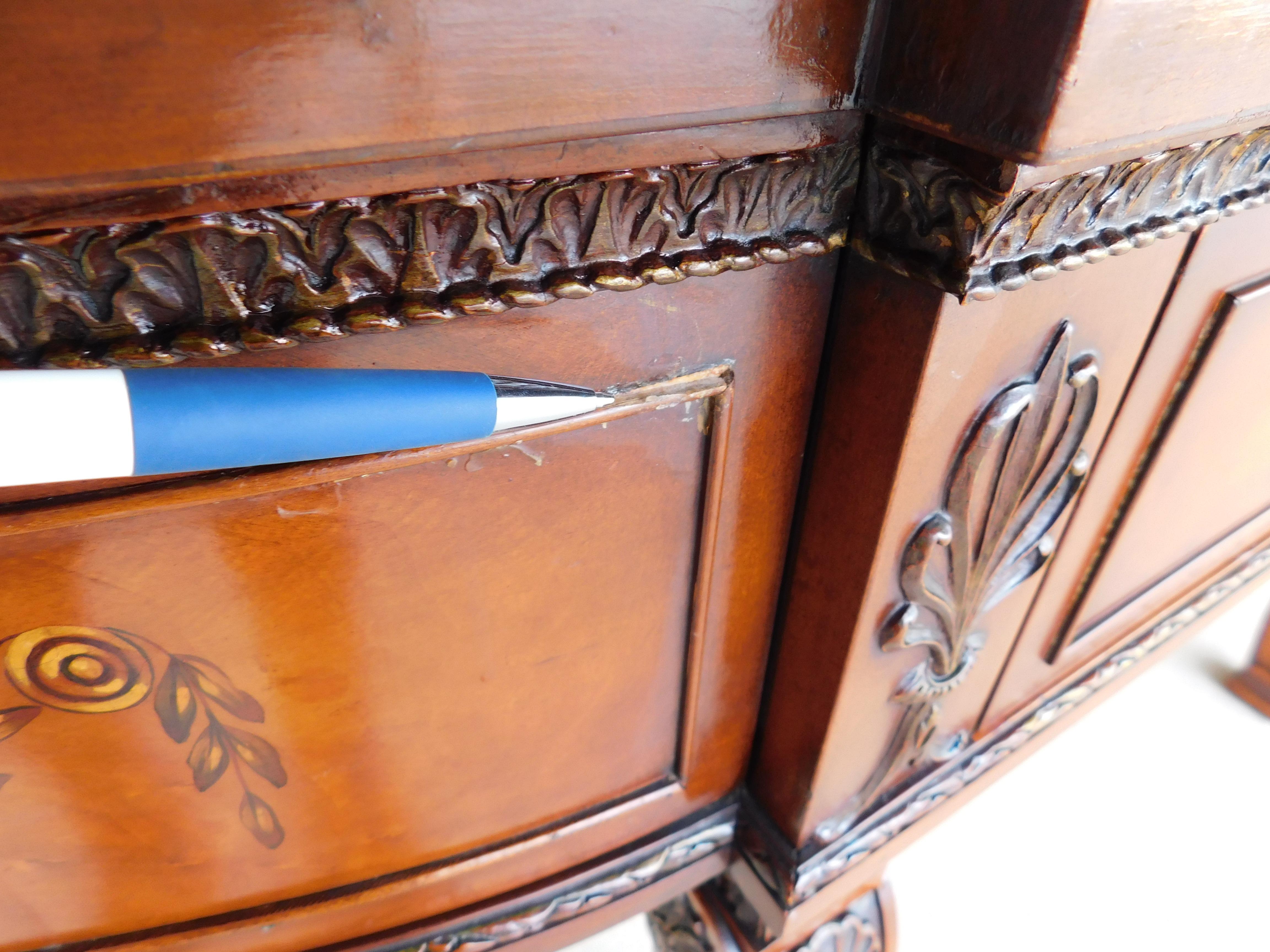 Vintage Robert Irwin Regency Adams Style Satinwood Sideboard 80