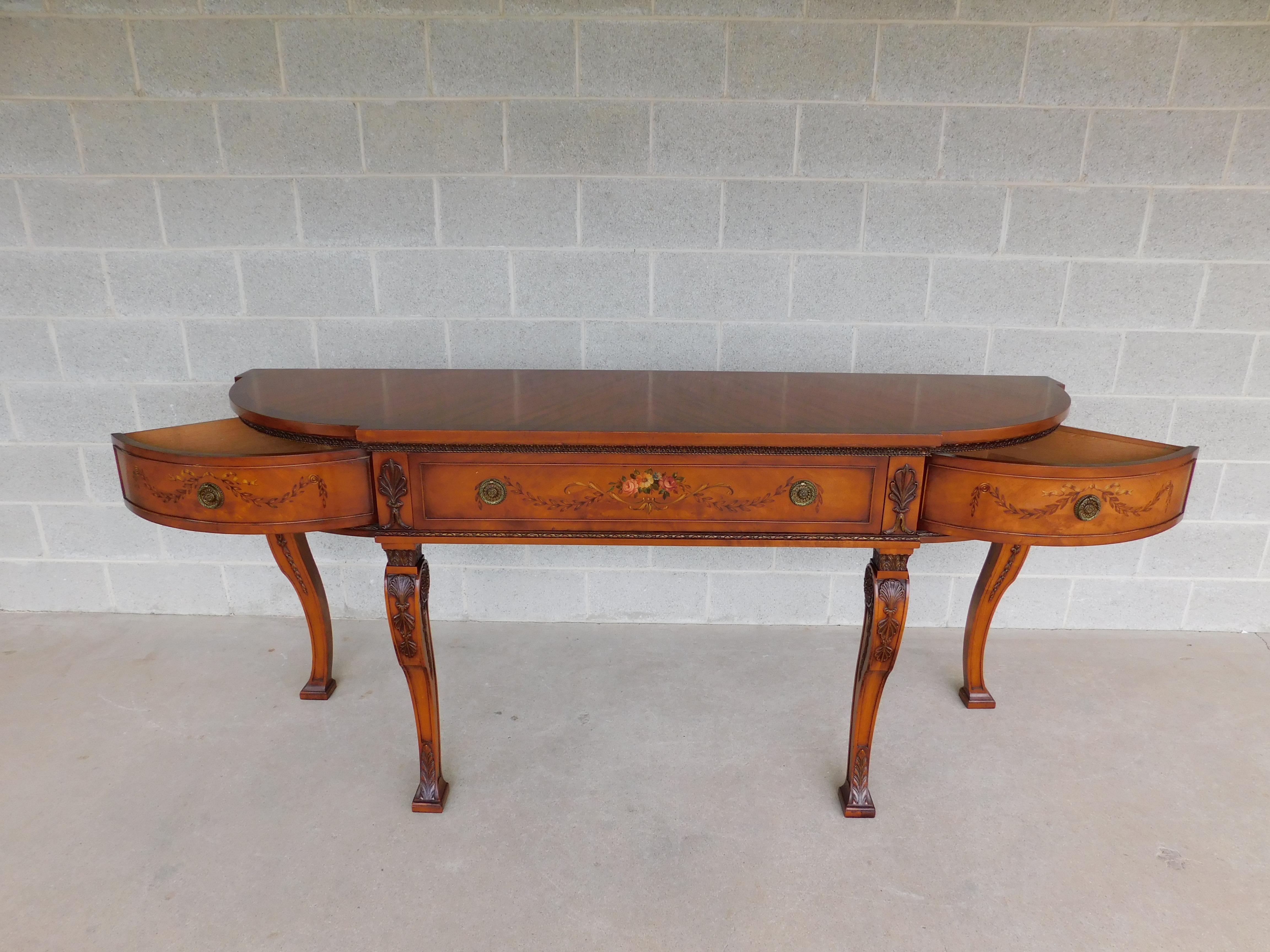 Vintage Robert Irwin Regency Adams Style Satinwood Sideboard 80