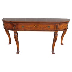 Vintage Robert Irwin Regency Adams Style Satinwood Sideboard 80"w