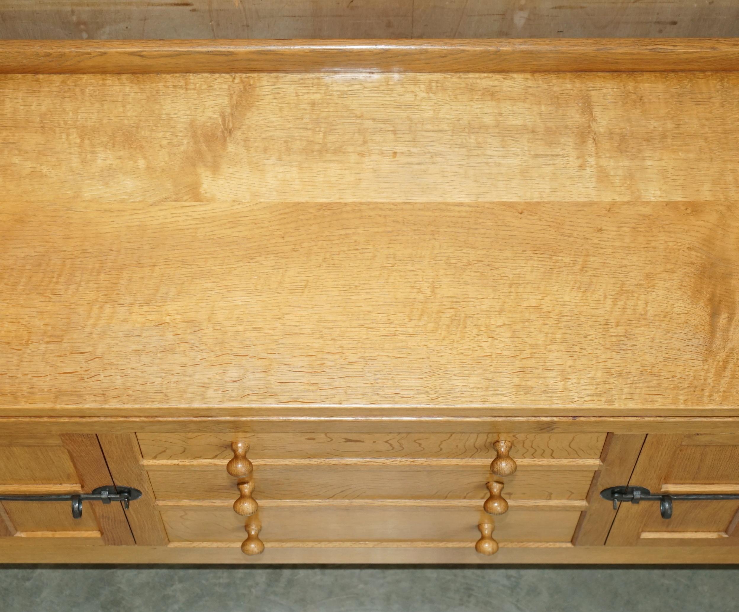 ViNTAGE ROBERT MOUSEMAN THOMPSON ENGLISH OAK SIDEBOARD & OLD NEWSPAPER CUTTING 2