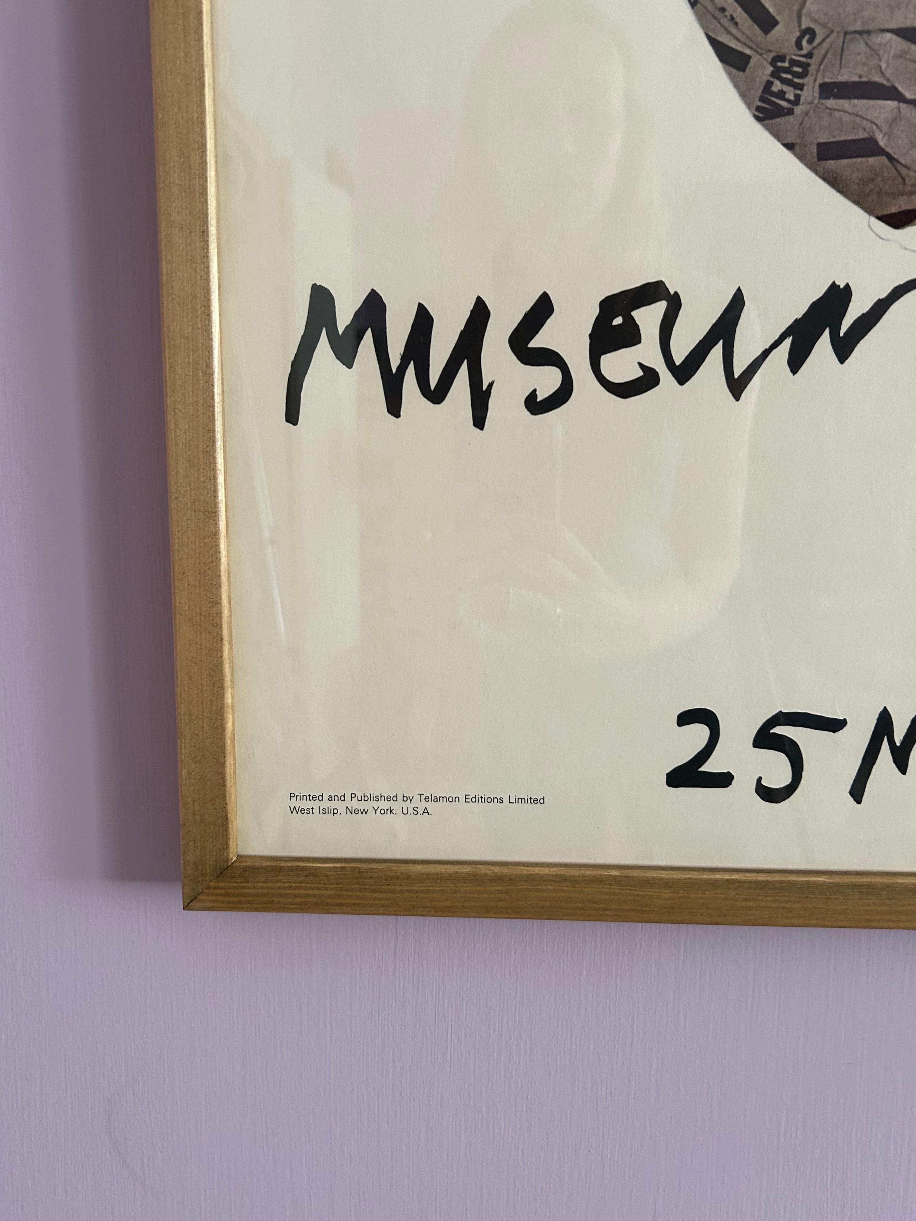 Vintage-Poster, Robert Rauschenberg Museum of Modern Art, Ausstellungsplakat, USA, 1976 (Ende des 20. Jahrhunderts) im Angebot