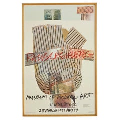Vintage-Poster, Robert Rauschenberg Museum of Modern Art, Ausstellungsplakat, USA, 1976