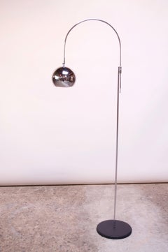 Vintage Robert Sonneman Chrome Adjustable 'Arc' Lamp