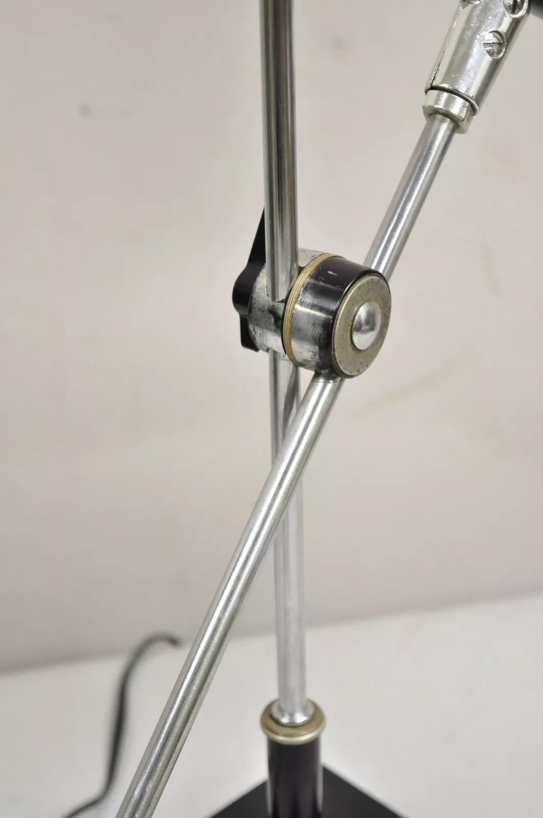 Metallo Lampada da scrivania regolabile vintage Robert Sonneman Mid Century Modern Black Eyeball in vendita