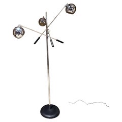 Lampada da terra d'epoca Robert Sonneman Triennale "Atomic Orbiter", metà del secolo scorso.