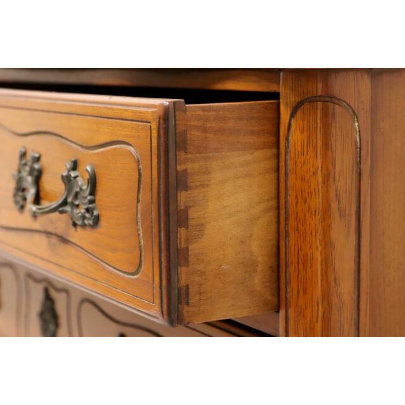 ROBERT W IRVIN CO French Provincial Walnut Chest of Five Drawers 4