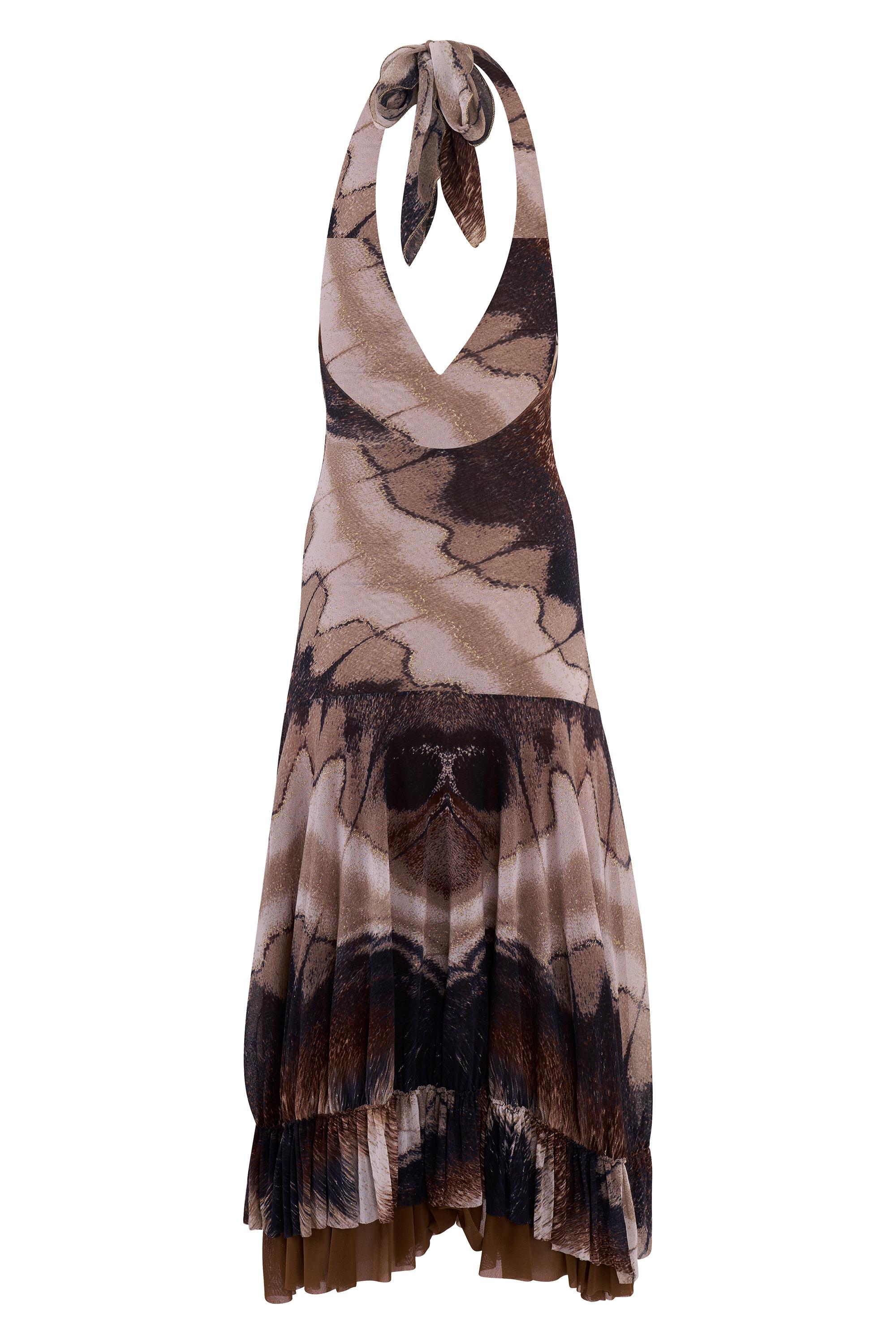 Vintage Roberto Cavalli Tiermuster Maxikleid im Angebot 1