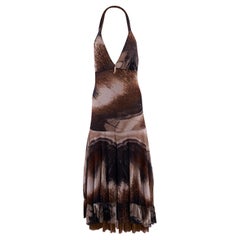Maxivestido vintage con estampado animal de Roberto Cavalli