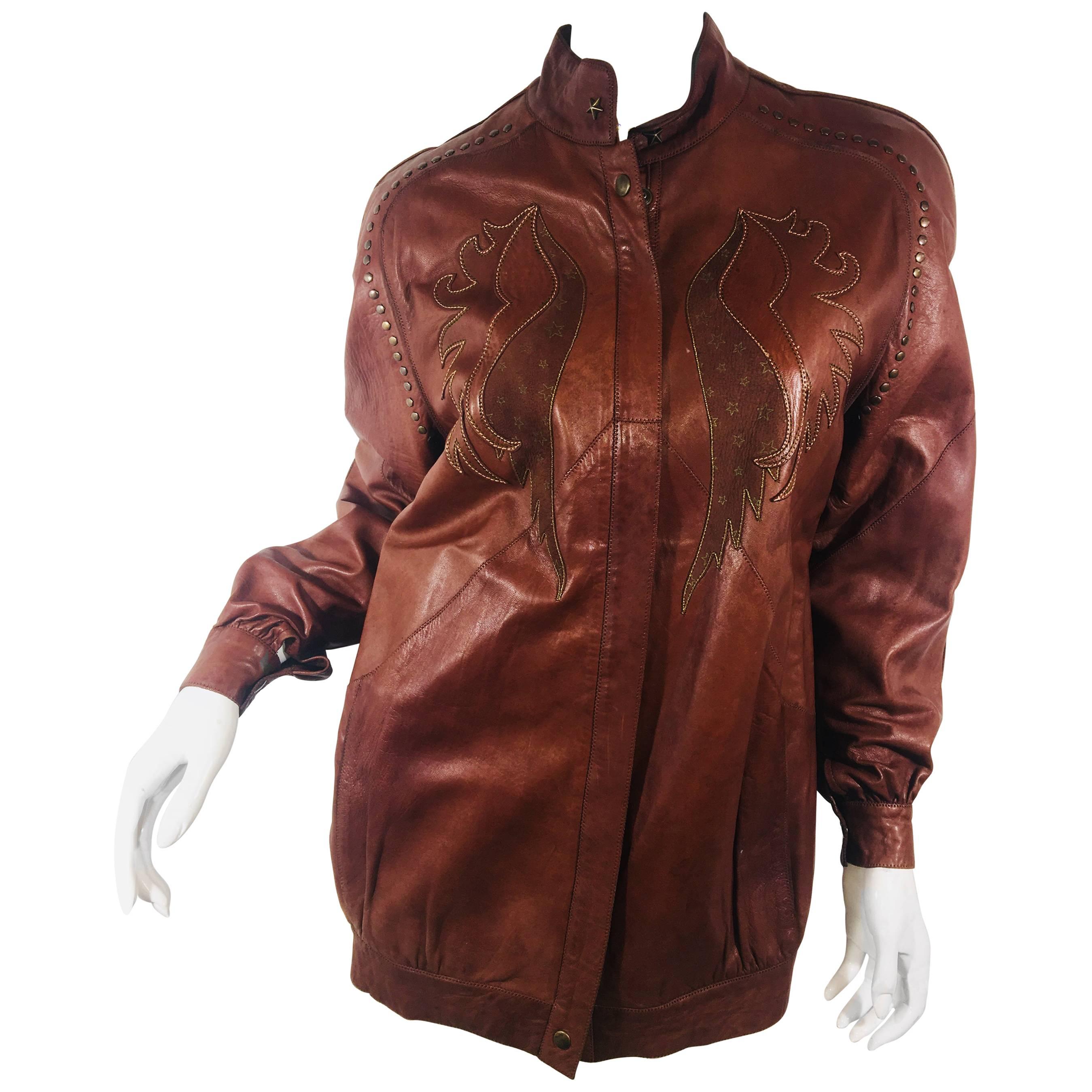 Vintage Roberto Cavalli Leather Jacket