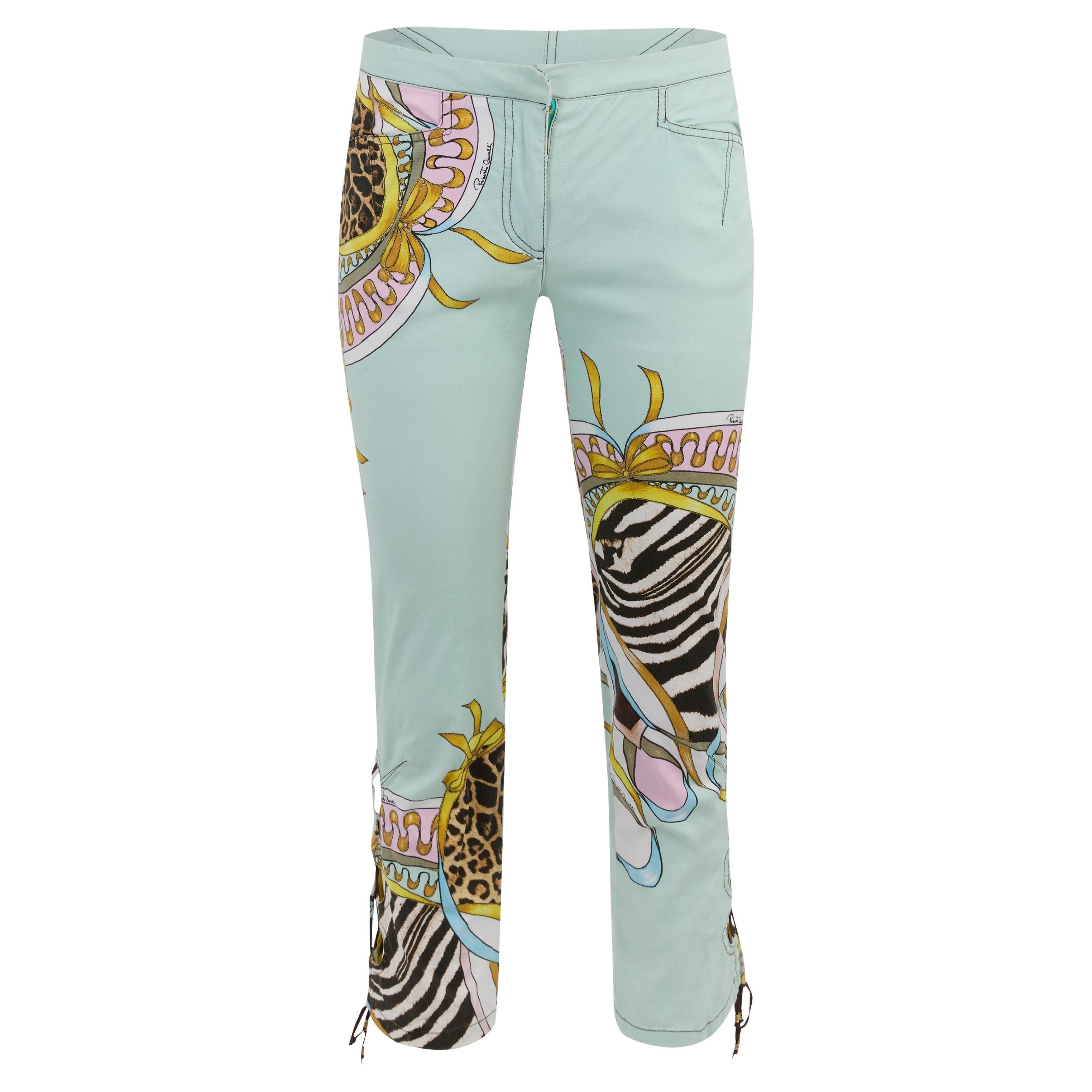Vintage Roberto Cavalli S/S 2004 Rare Printed Trousers