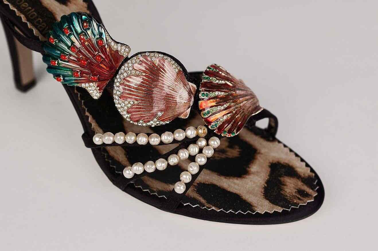 roberto cavalli shell heels