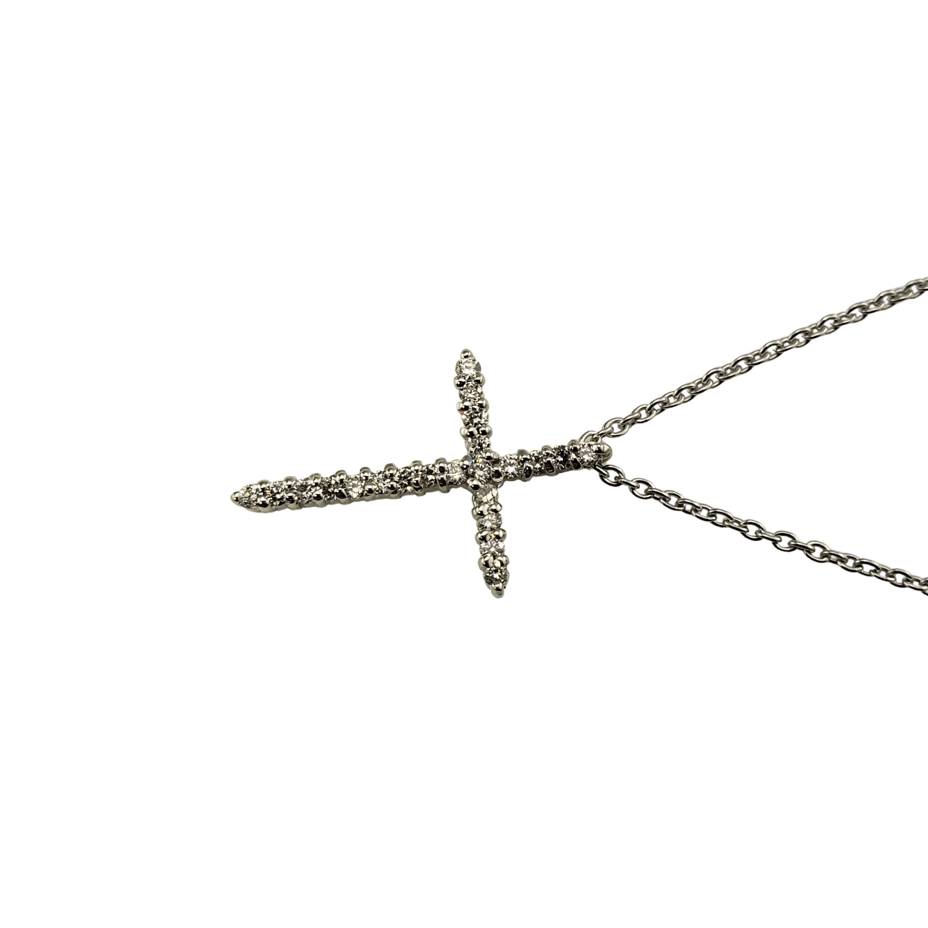 roberto coin diamond cross pendant necklace