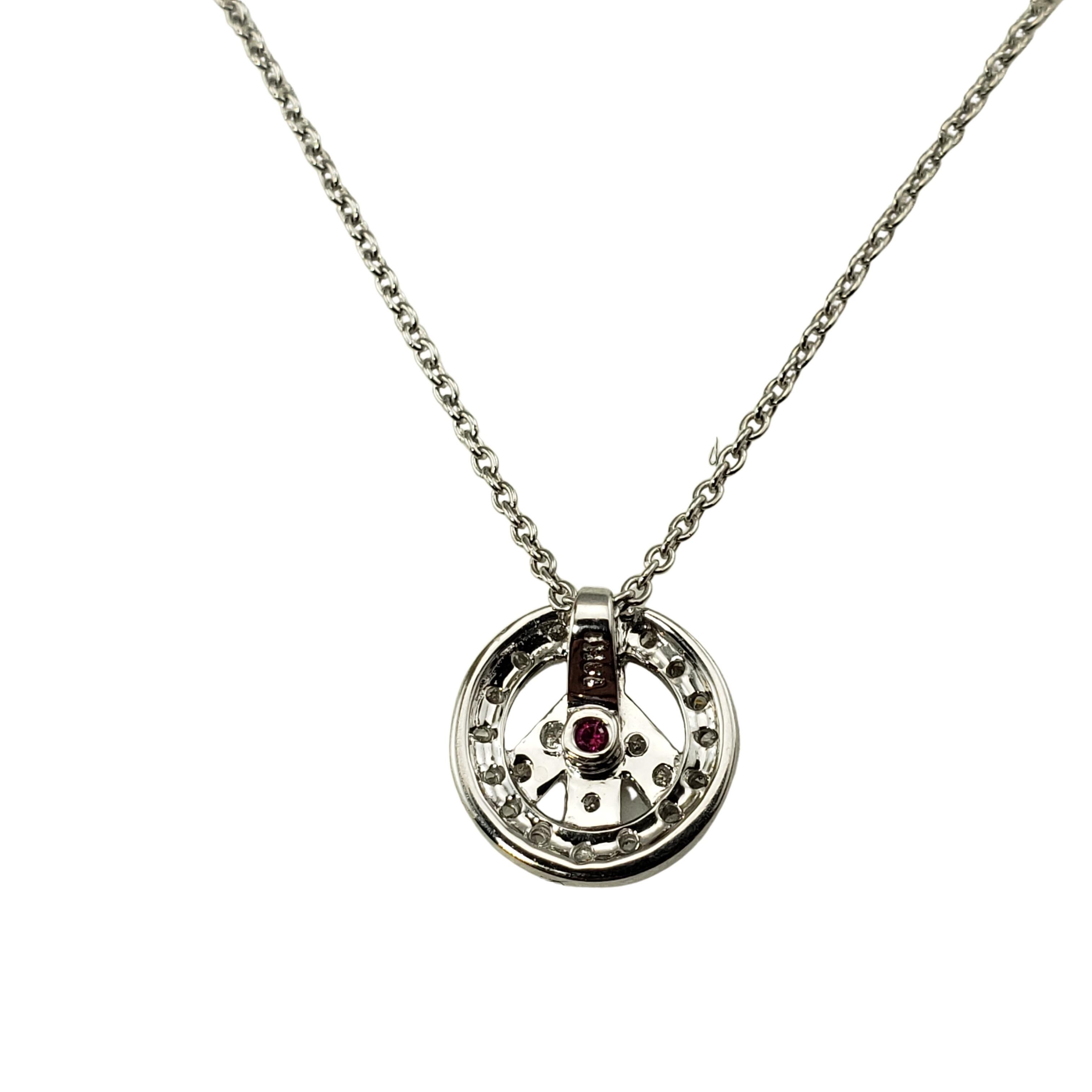 roberto coin peace sign necklace