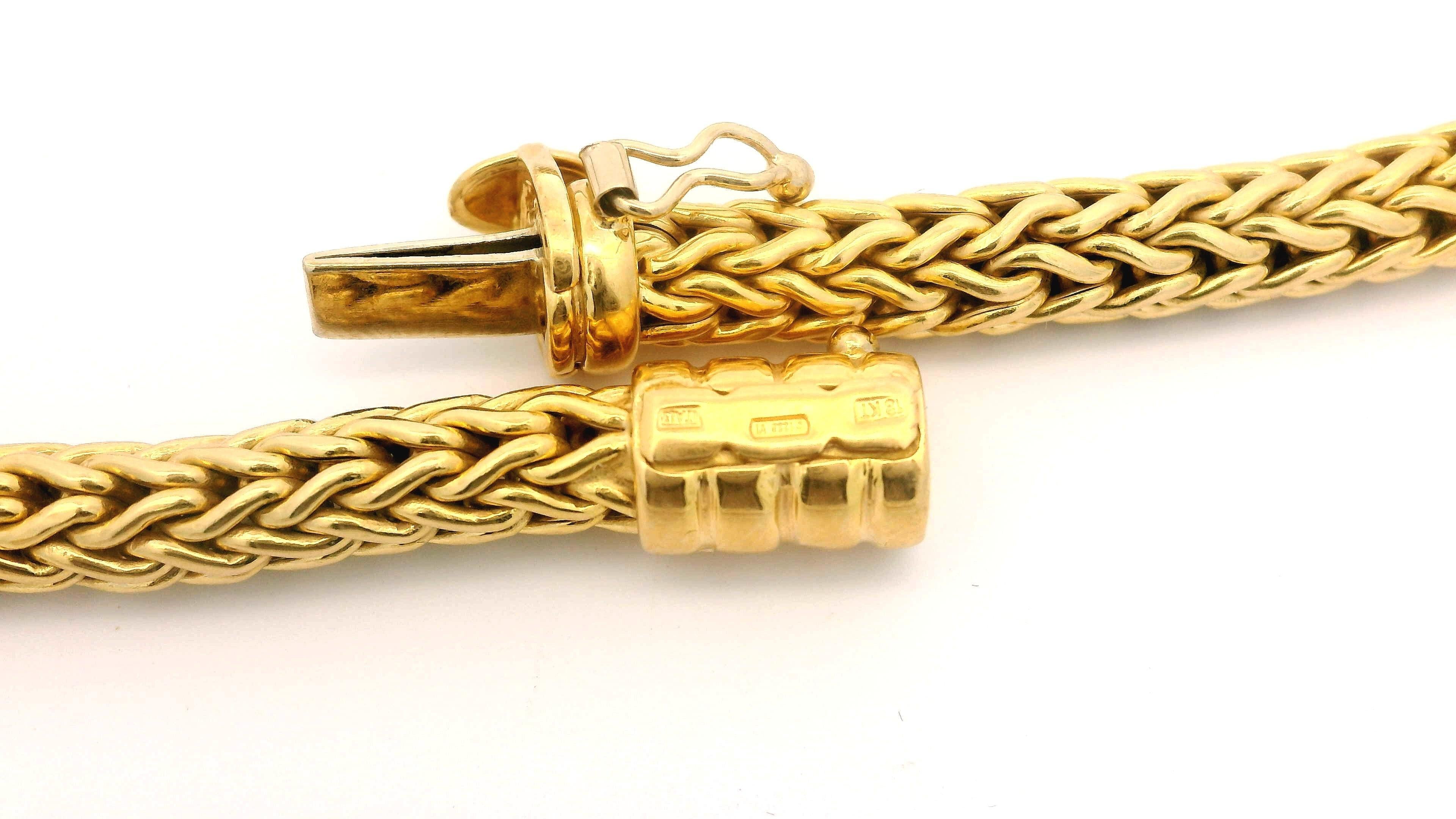 Vintage Roberto Coin - Collana con catena a maglie arrotondate in oro giallo 18 ct. In condizioni ottime in vendita a Montclair, NJ