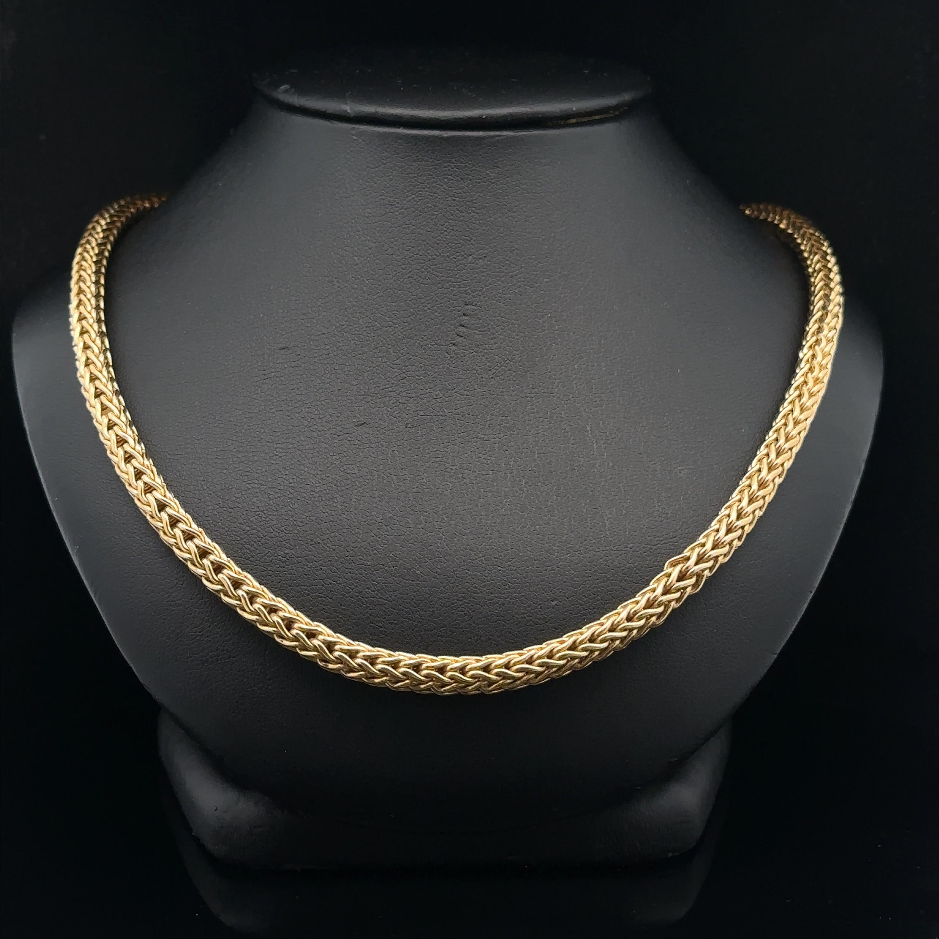 Donna Vintage Roberto Coin - Collana con catena a maglie arrotondate in oro giallo 18 ct. in vendita