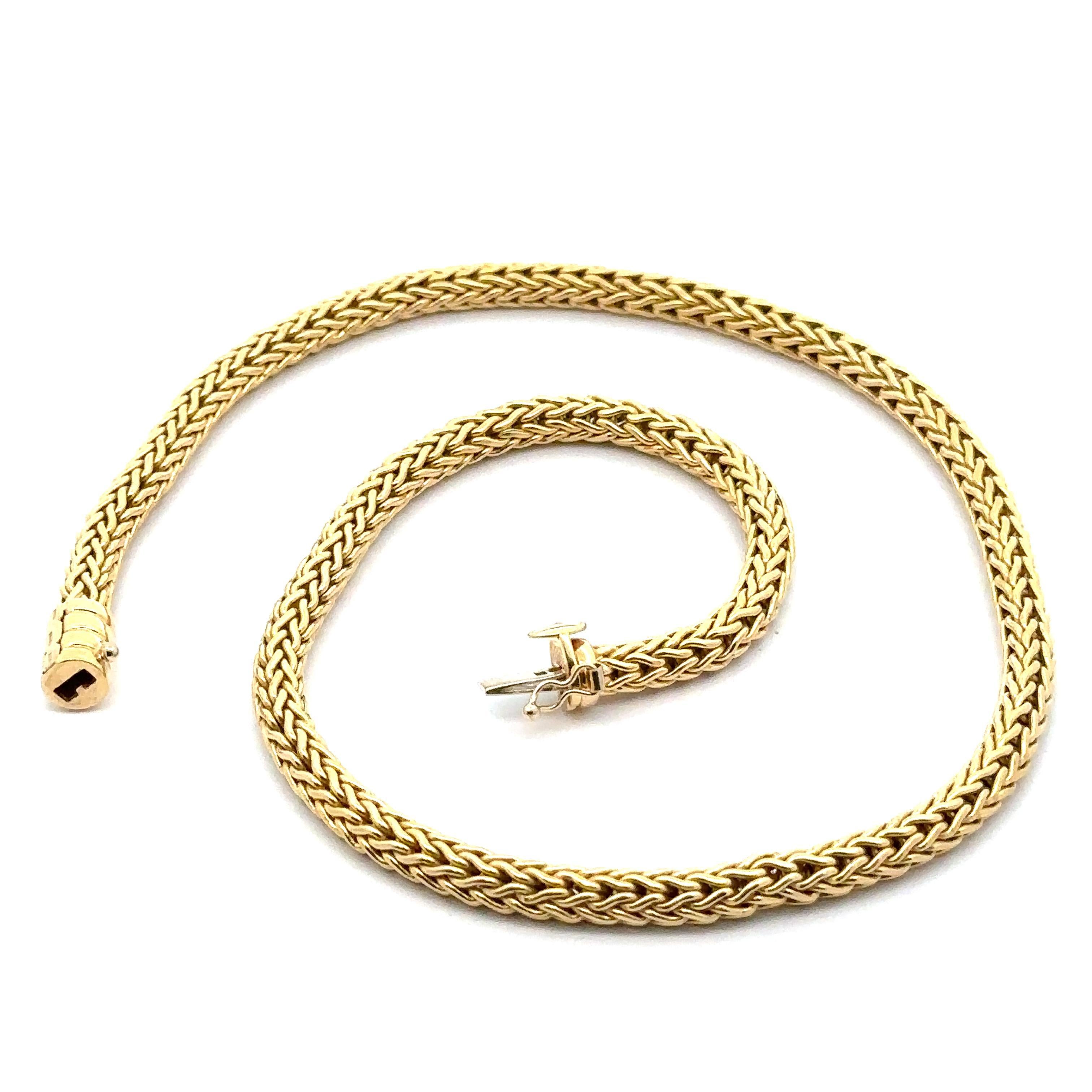 Vintage Roberto Coin - Collana con catena a maglie arrotondate in oro giallo 18 ct. in vendita 1