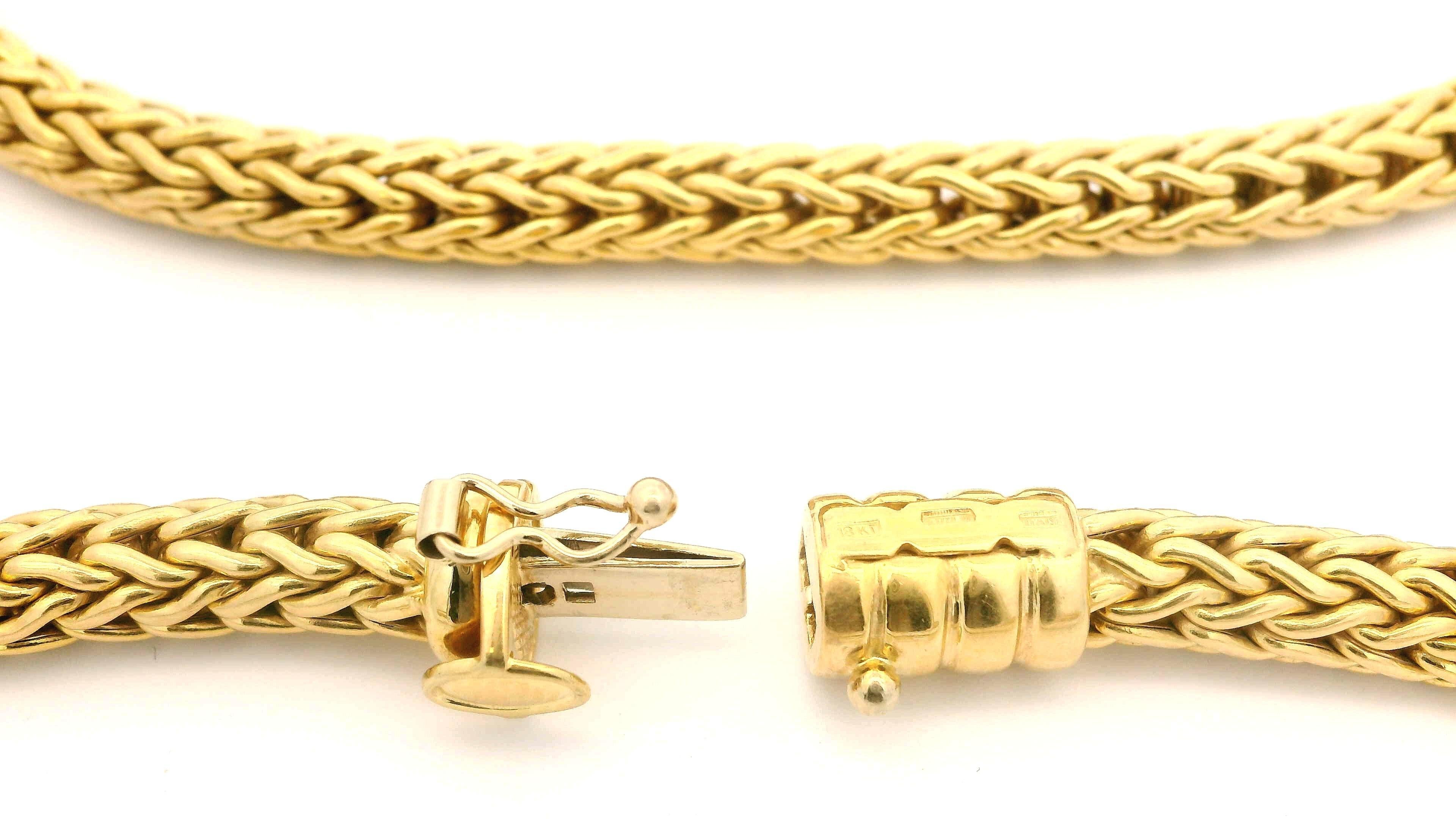 Vintage Roberto Coin - Collana con catena a maglie arrotondate in oro giallo 18 ct. in vendita 3