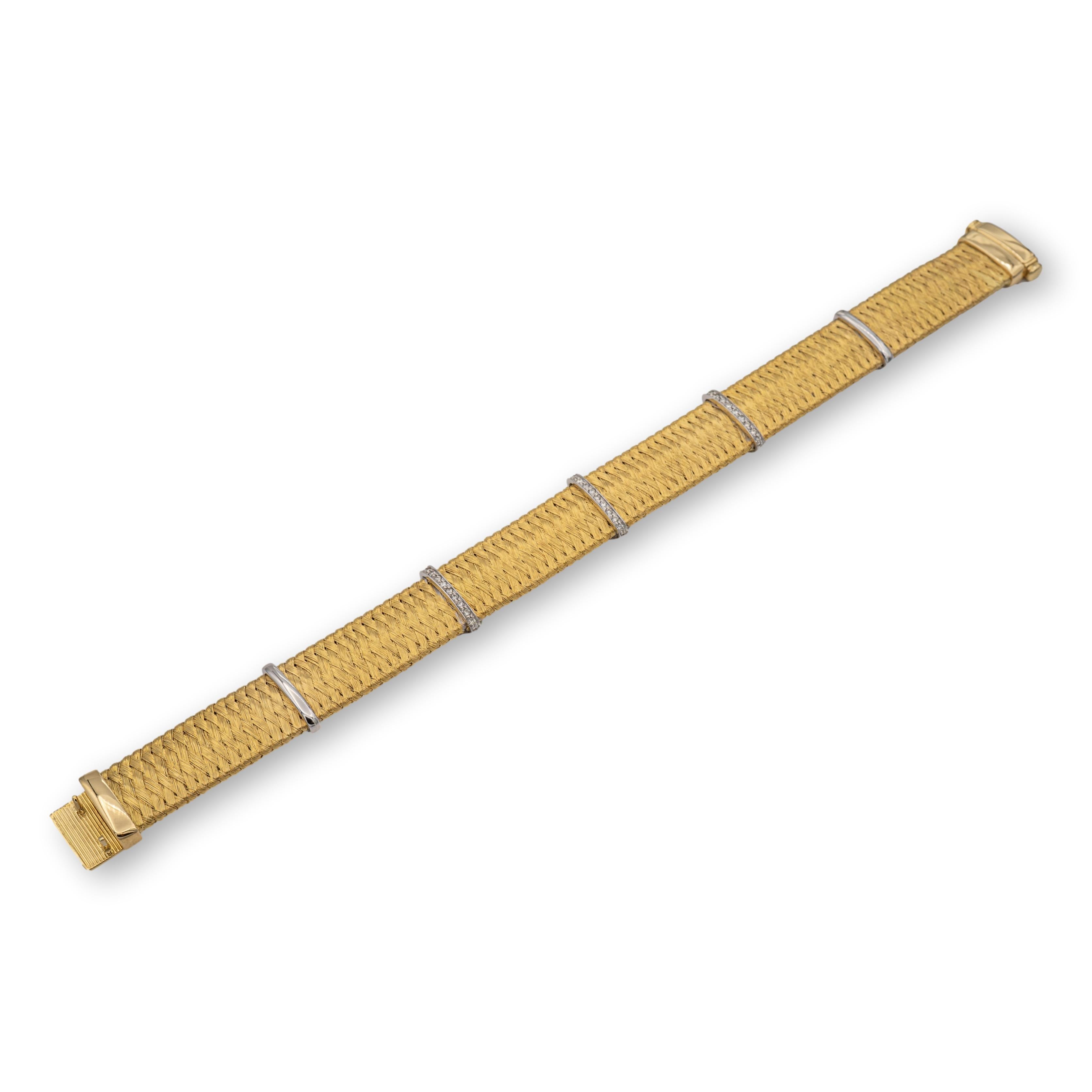 roberto coin silk 18ky yellow gold bangle