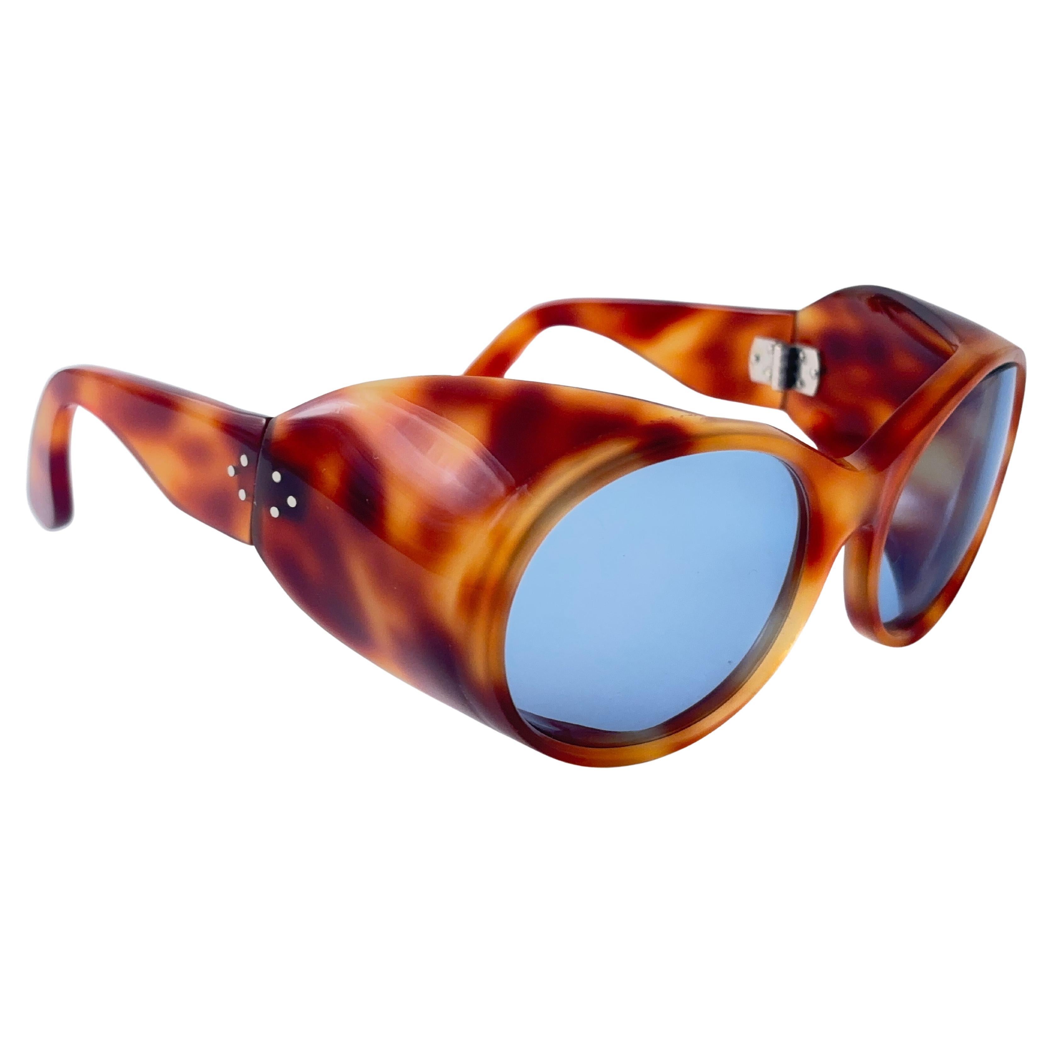 Vintage Robust Side Cups Light Tortoise 1960 Sonnenbrille Made in France
